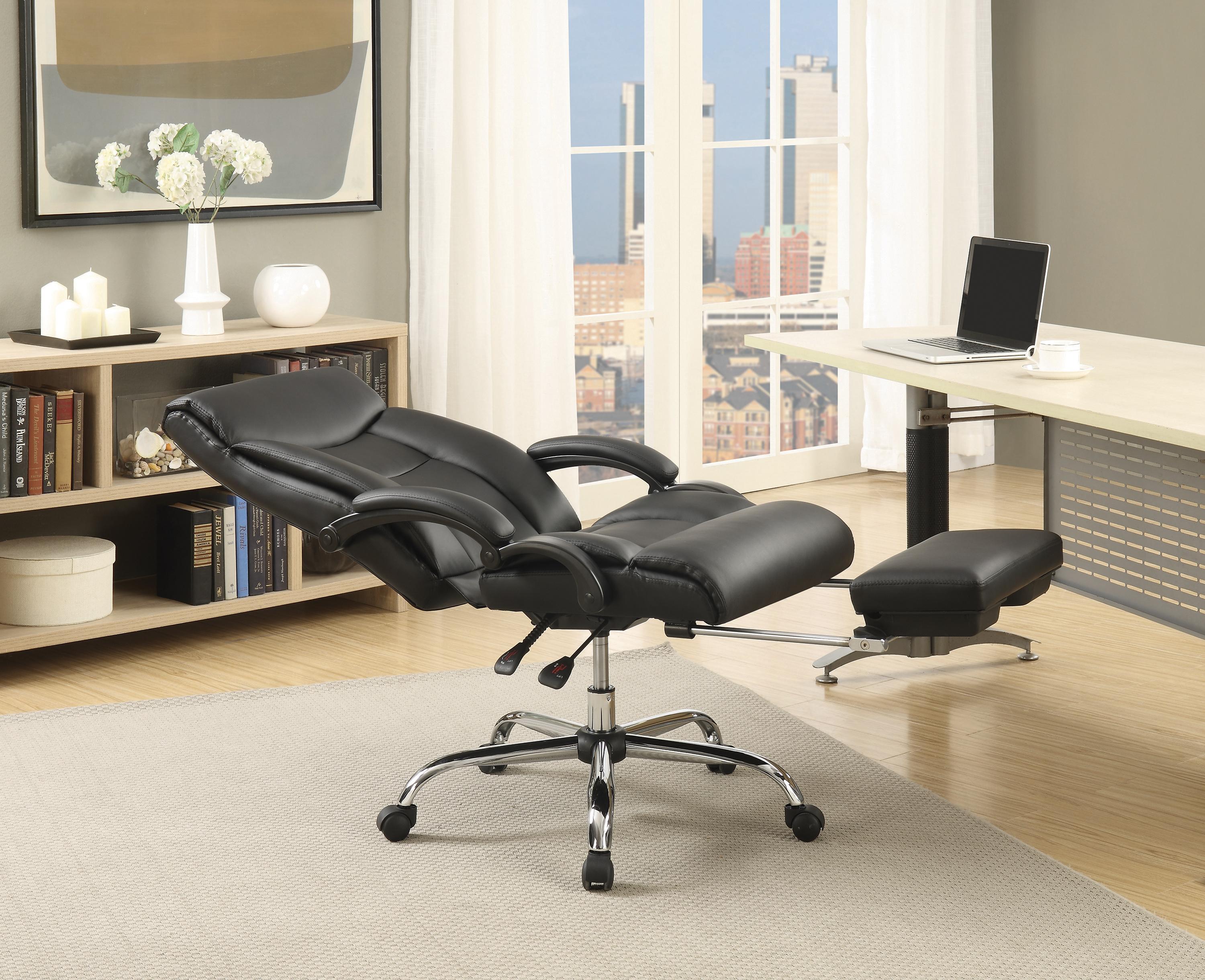 

                    
Coaster 801318 Office Chair Black Leatherette Purchase 
