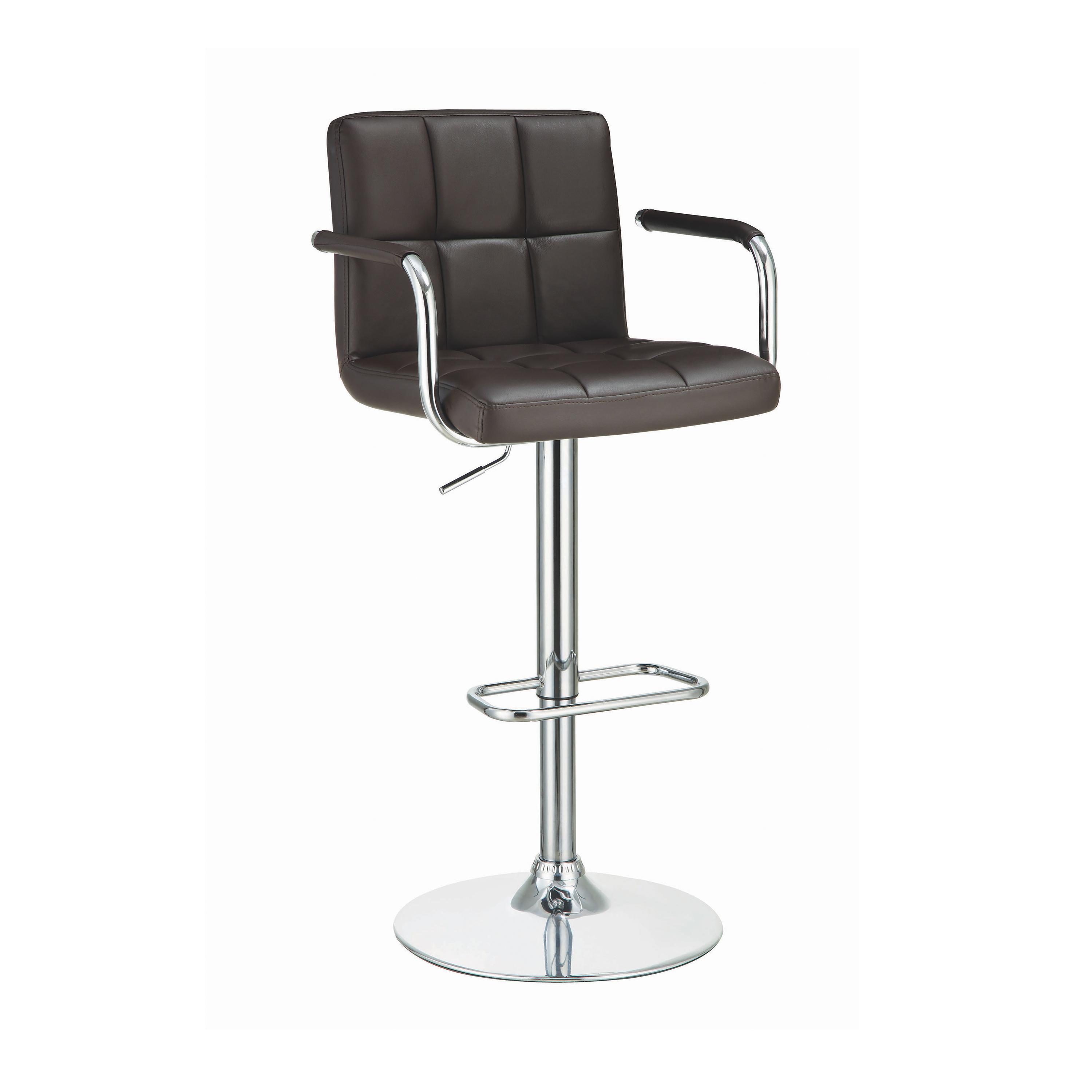 Modern Bar Stool 121099 121099 in Brown Leatherette