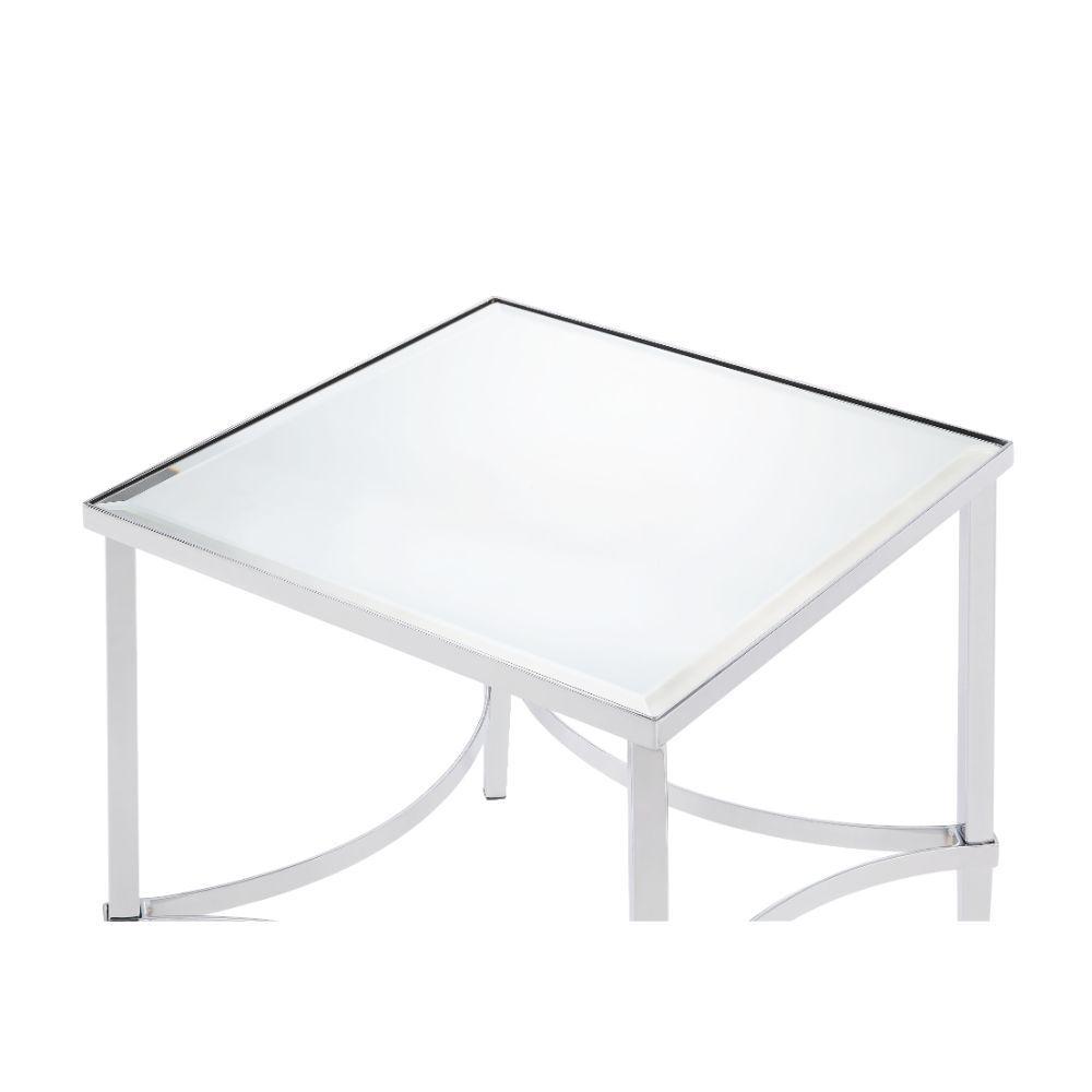 

    
Acme Furniture Petunia End Table Chrome 80192
