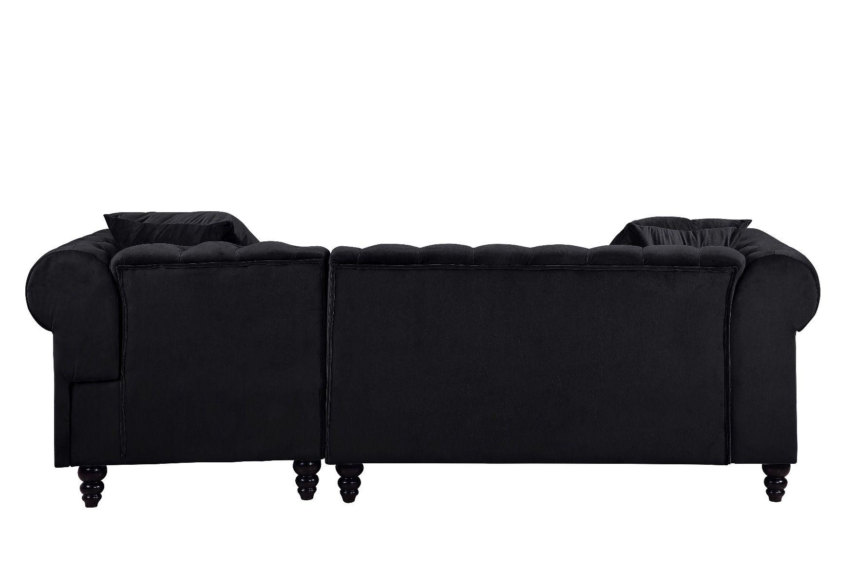 

                    
Acme Furniture Adnelis Sectional Sofa Black Velvet Purchase 
