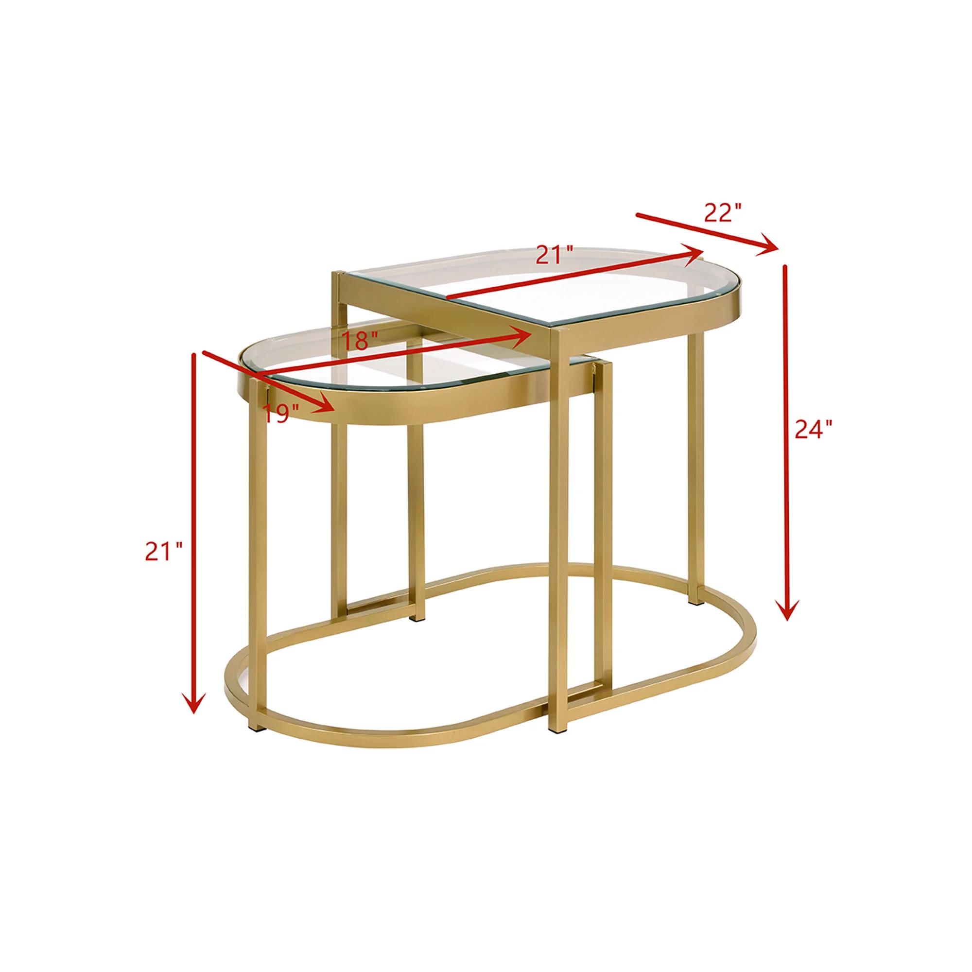 

                    
Acme Furniture Timbul Nesting Tables Gold  Purchase 

