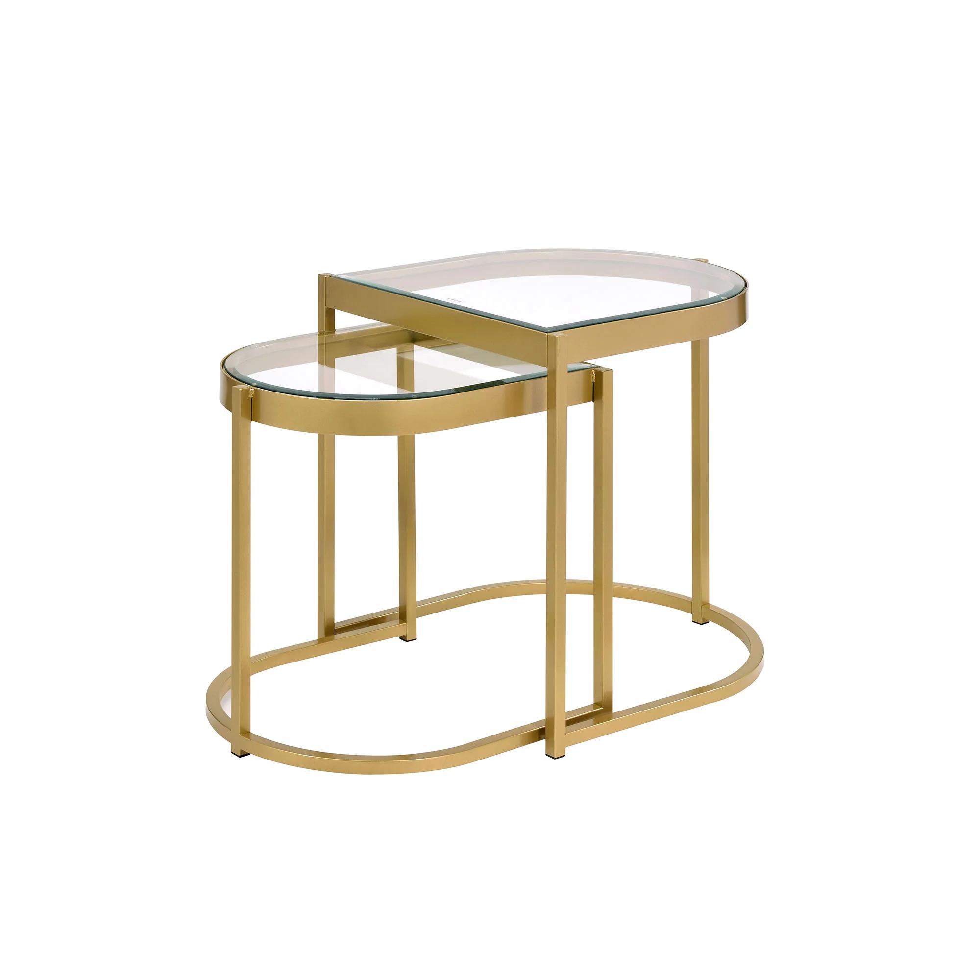 Modern Nesting Tables Timbul 82340 in Gold 