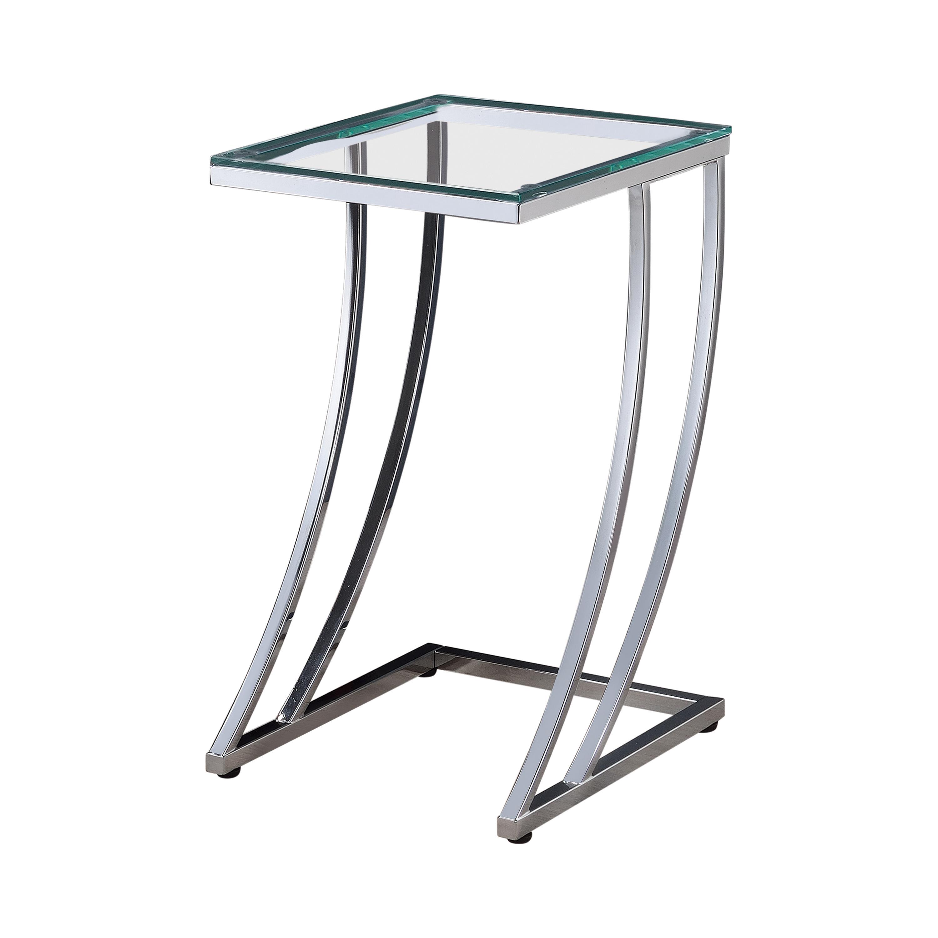 

    
Modern Clear Tempered Glass Accent Table Coaster 900082
