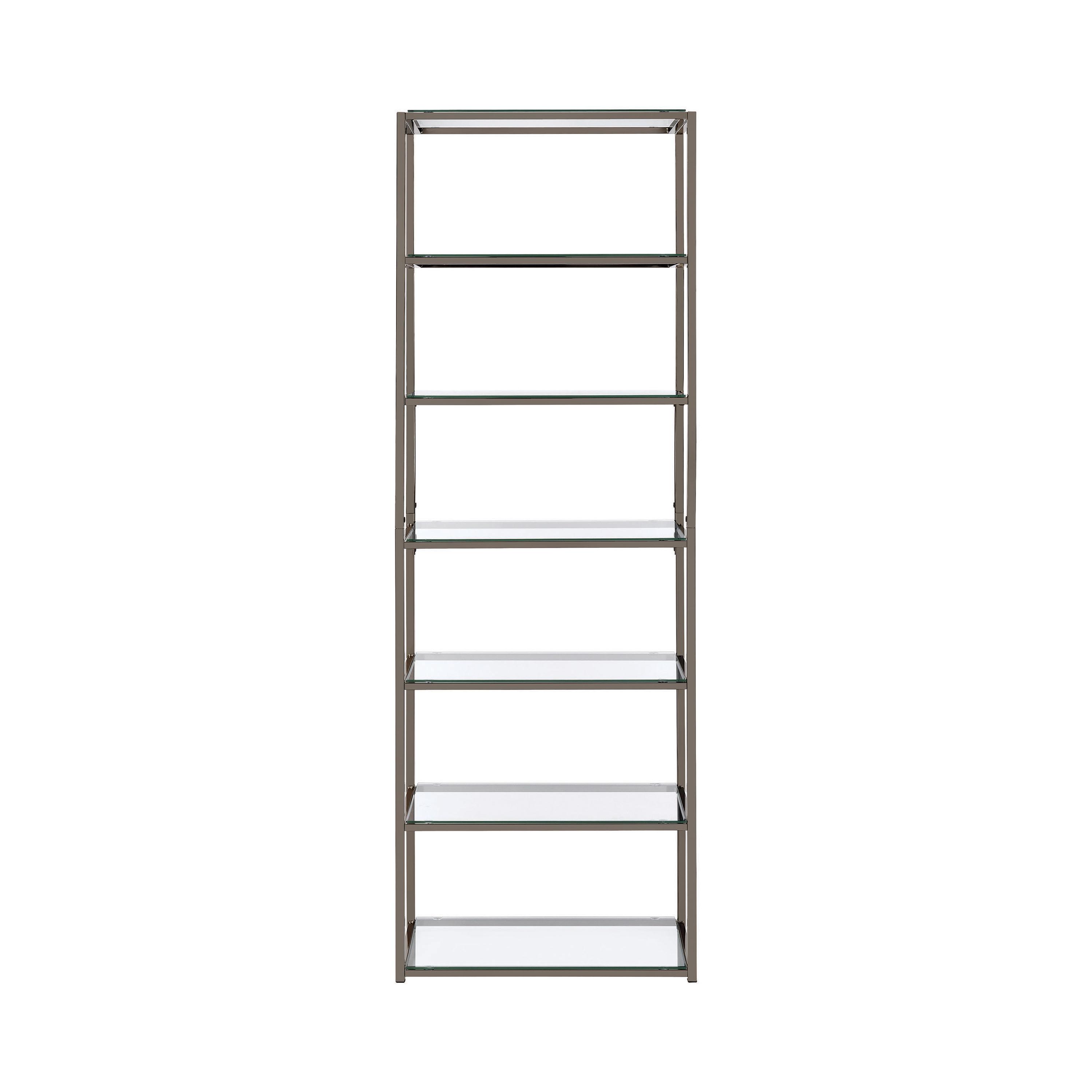 Modern Bookcase 801017 Kate 801017 in Clear 
