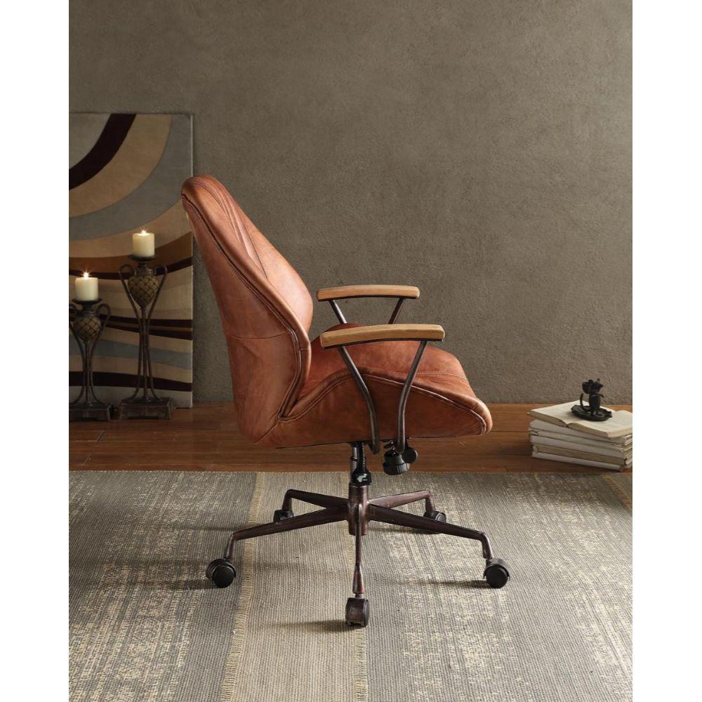 

                    
Acme Furniture Hamilton Home Office Chair Cocoa Top grain leather Purchase 
