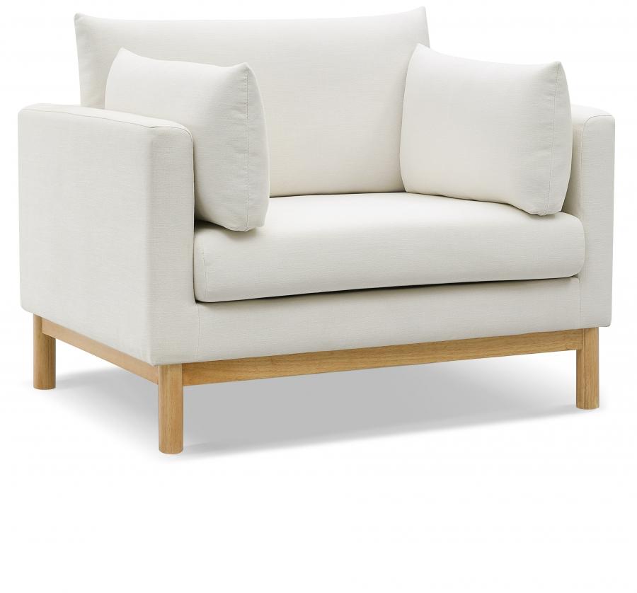 

    
Modern Cream Solid Wood Chair Meridian Furniture Langham 157Cream-C
