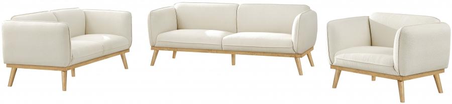

    
Modern Cream Solid Wood Loveseat Meridian Furniture Nolita 159Cream-L
