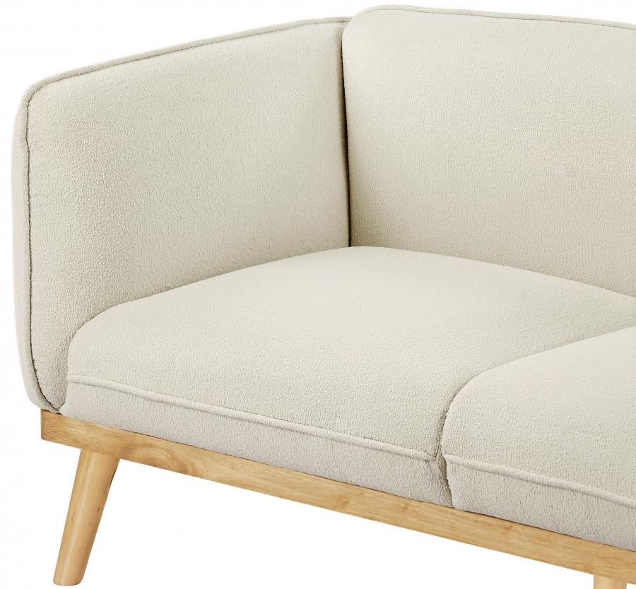 

    
 Order  Modern Cream Solid Wood Loveseat Meridian Furniture Nolita 159Cream-L
