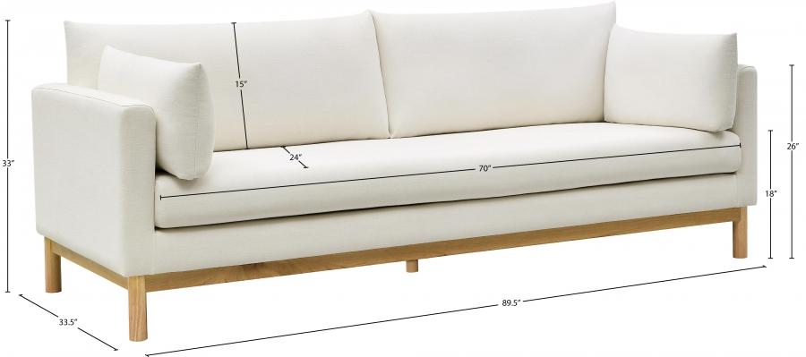 

    
 Order  Modern Cream Solid Wood Sofa Meridian Furniture Langham 157Cream-S
