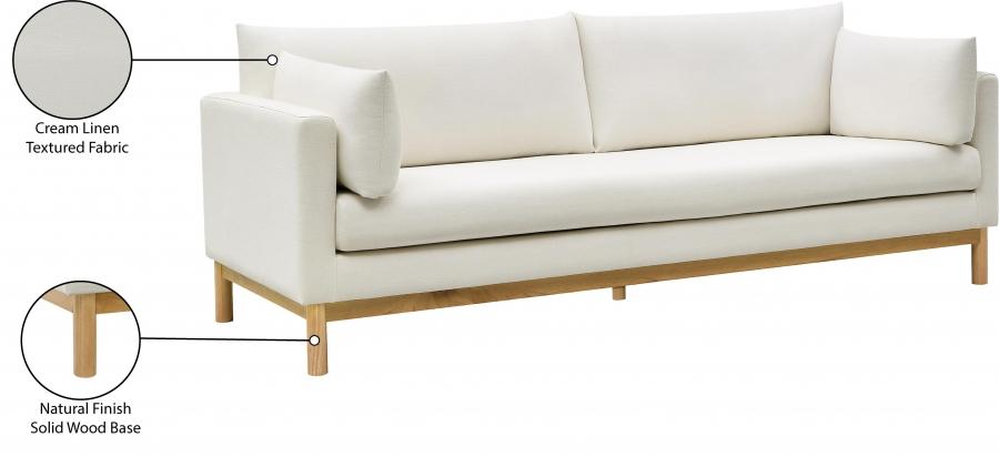 

                    
Buy Modern Cream Solid Wood Sofa Meridian Furniture Langham 157Cream-S
