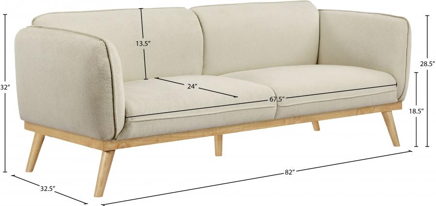 

                    
Buy Modern Cream Solid Wood Sofa Meridian Furniture Nolita 159Cream-S
