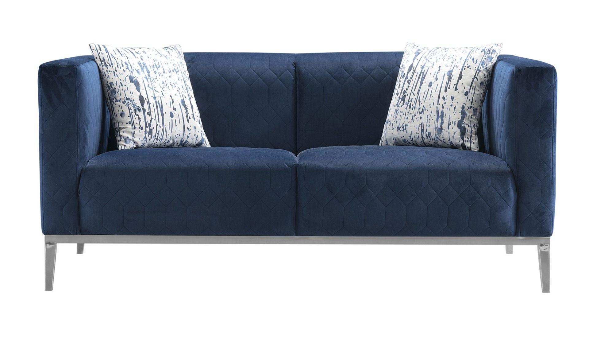 

    
American Eagle Furniture AE3802 Sofa Set Dark Blue AE3802-SET
