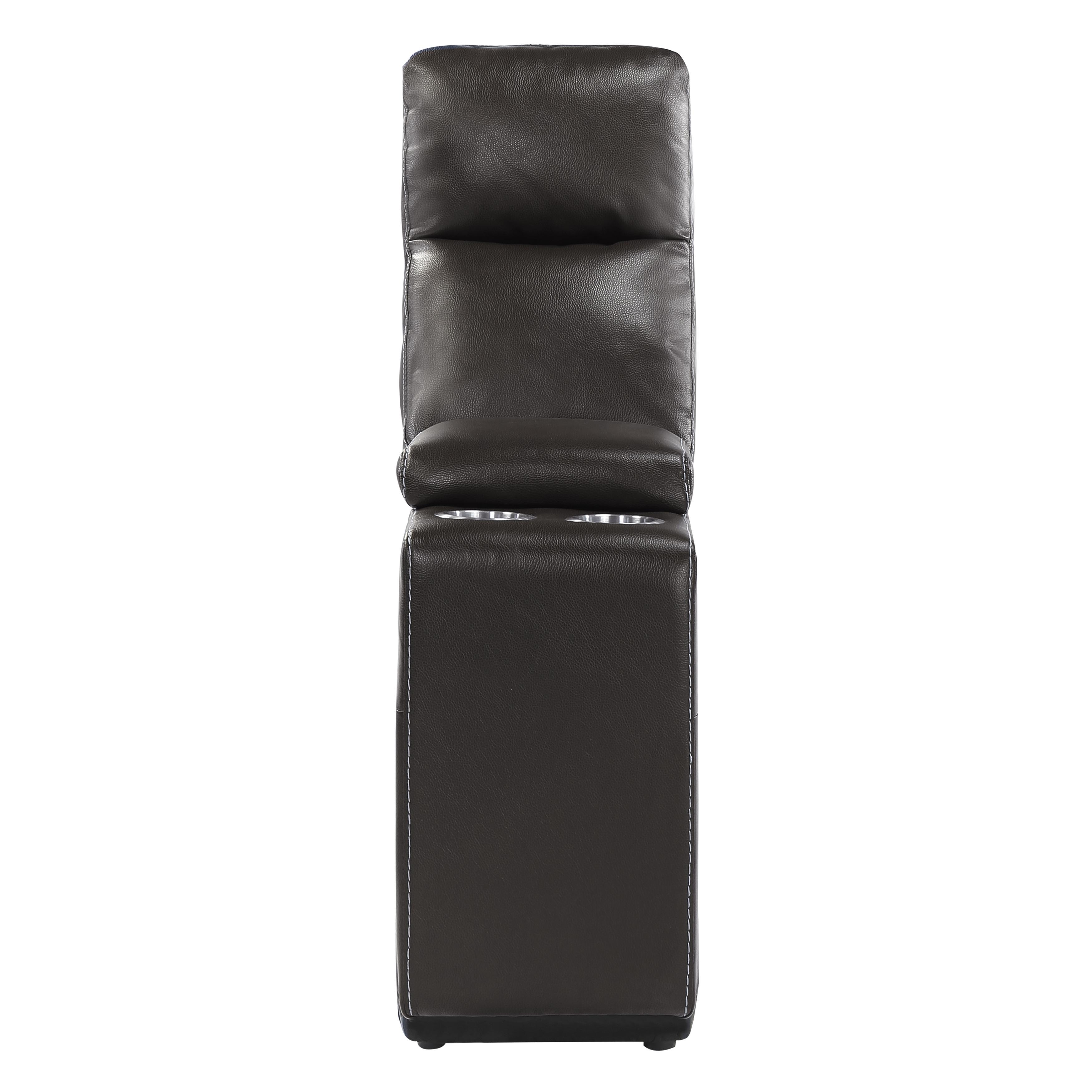 

    
Modern Dark Brown Faux Leather Console Homelegance 9469DBR-CN Avenue
