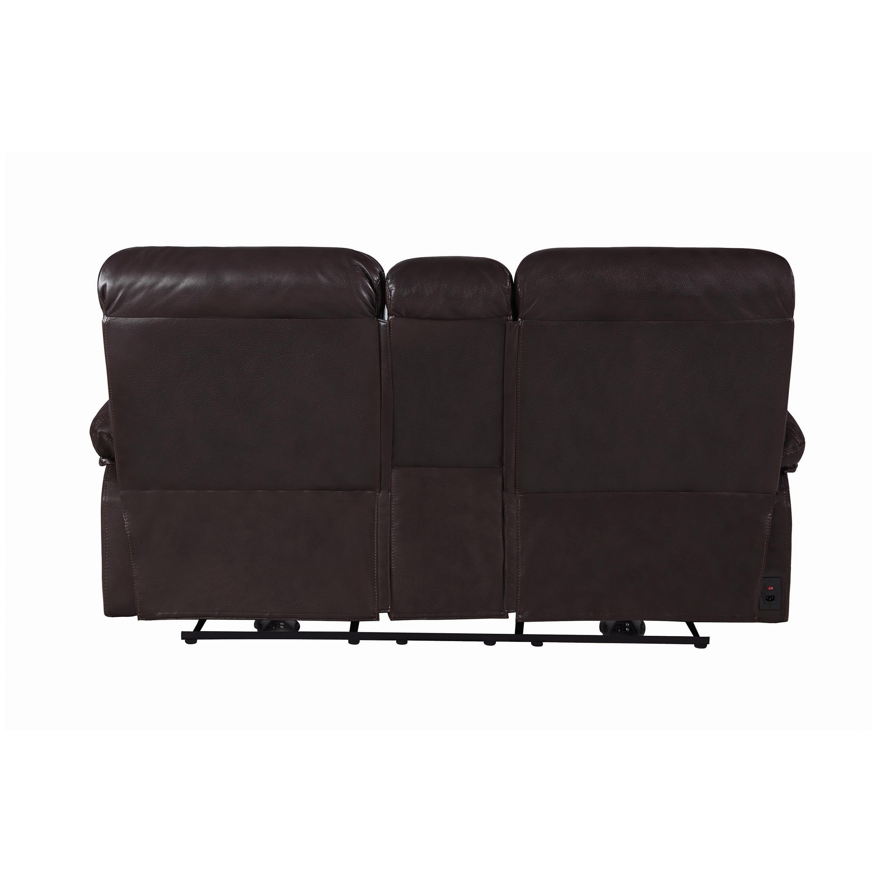 

    
 Shop  Modern Dark Brown Faux Leather Living Room Set 3pcs Coaster 601711-S3 Zimmerman
