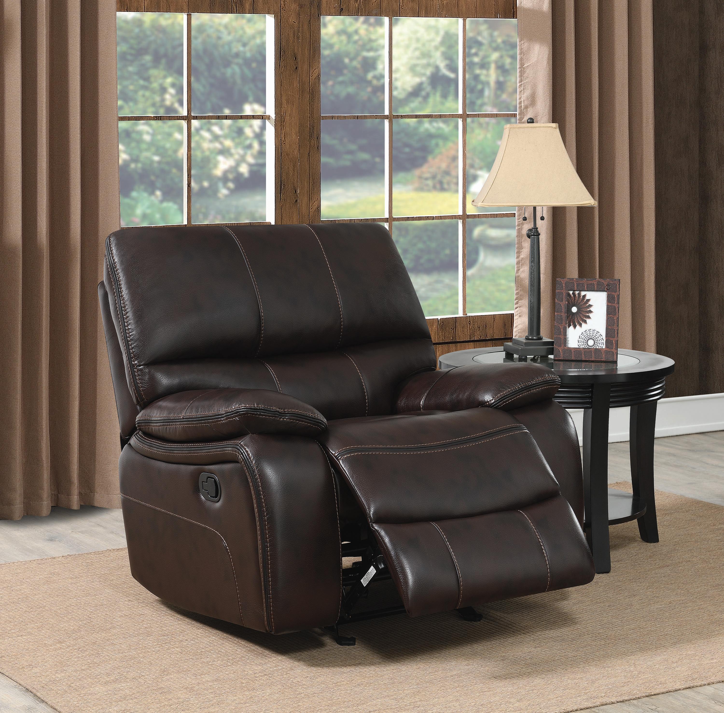 

                    
Buy Modern Dark Brown Faux Leather Living Room Set 3pcs Coaster 601931-S3 Willemse
