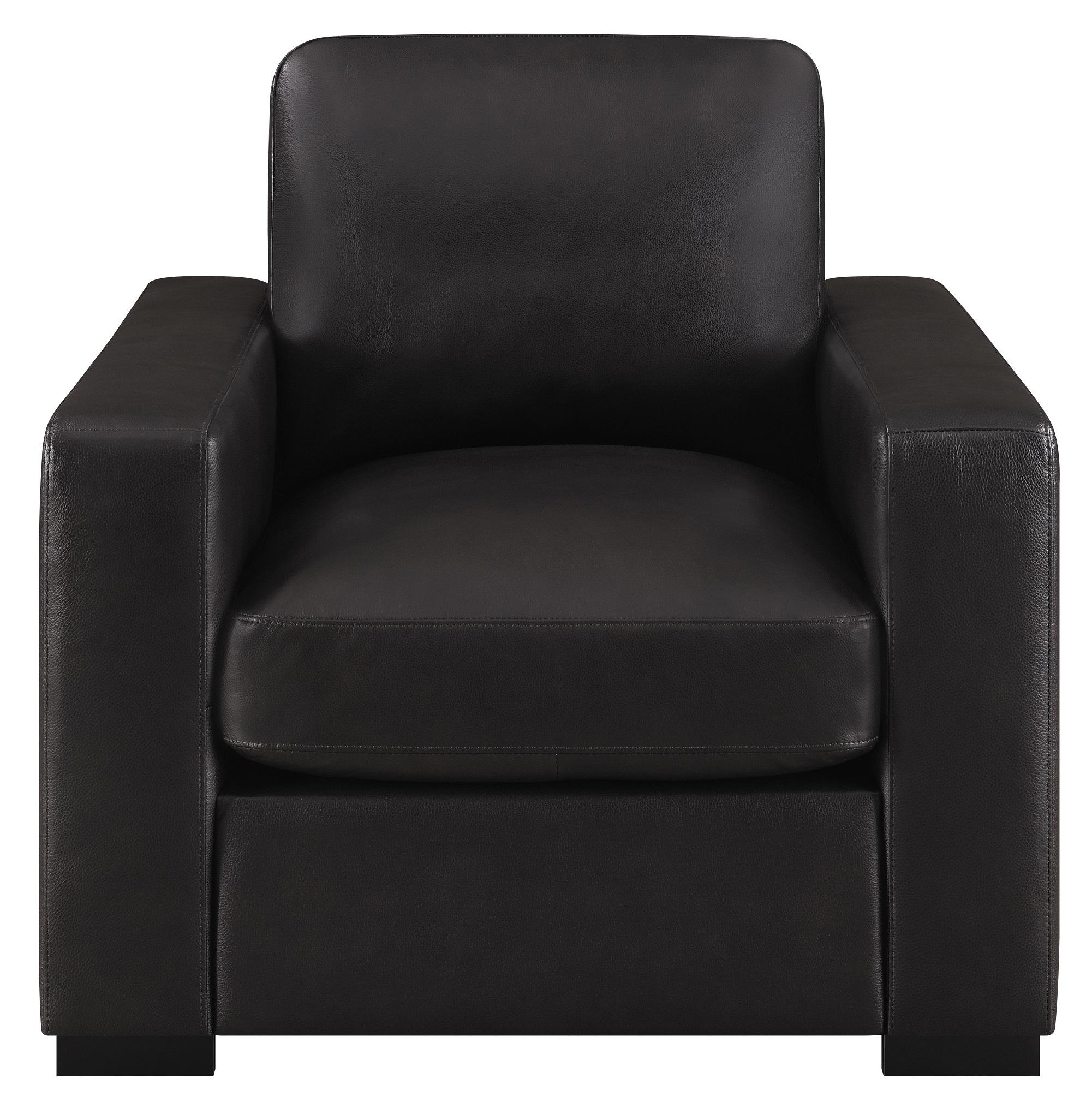 

    
Modern Dark Brown Leather Arm Chair Coaster 506803 Boardmead
