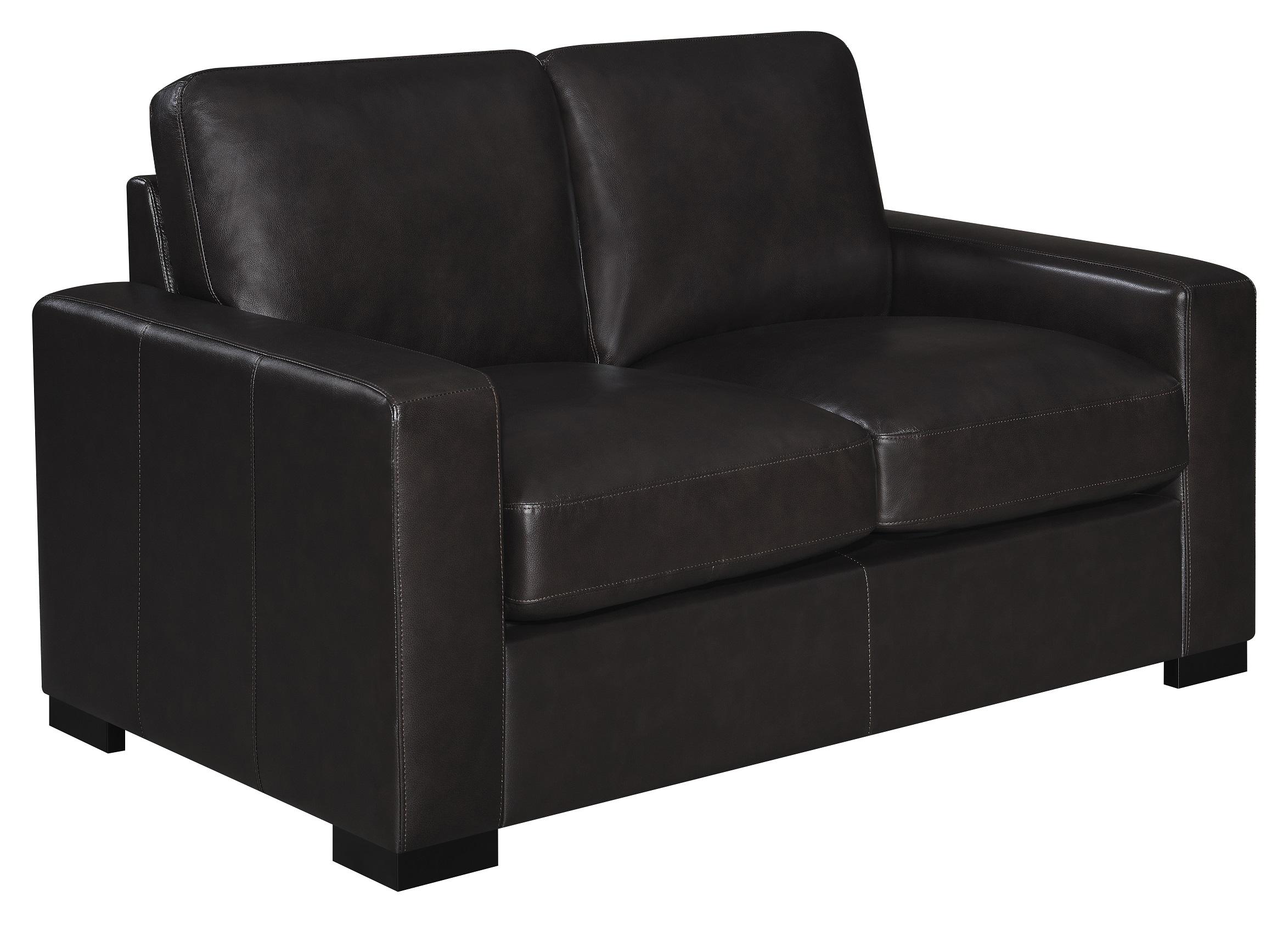 

    
506801-S2 Modern Dark Brown Leather Living Room Set 2pcs Coaster 506801-S2 Boardmead
