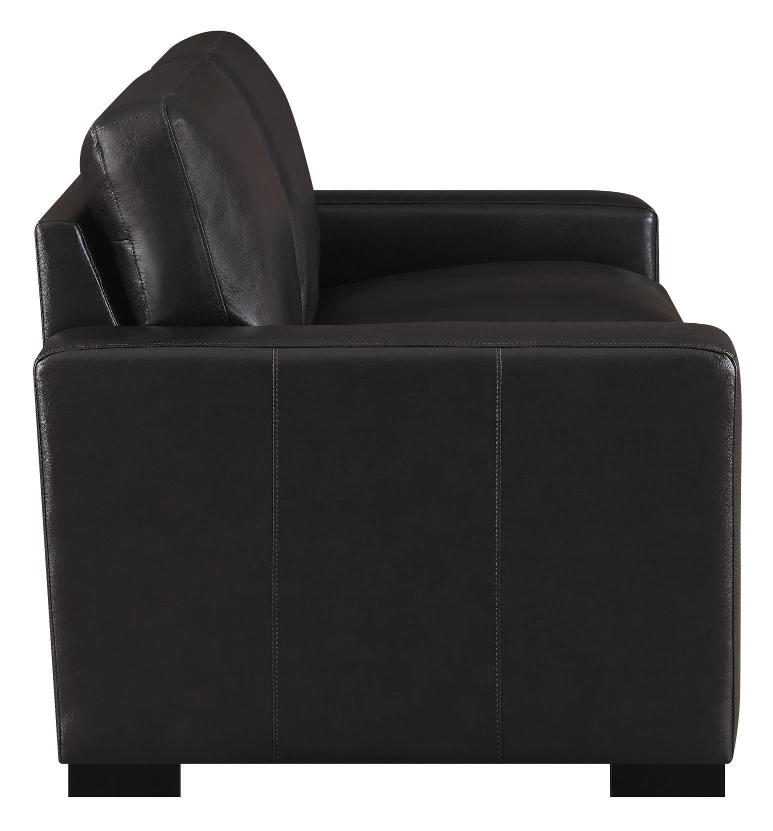 

                    
Buy Modern Dark Brown Leather Living Room Set 2pcs Coaster 506801-S2 Boardmead
