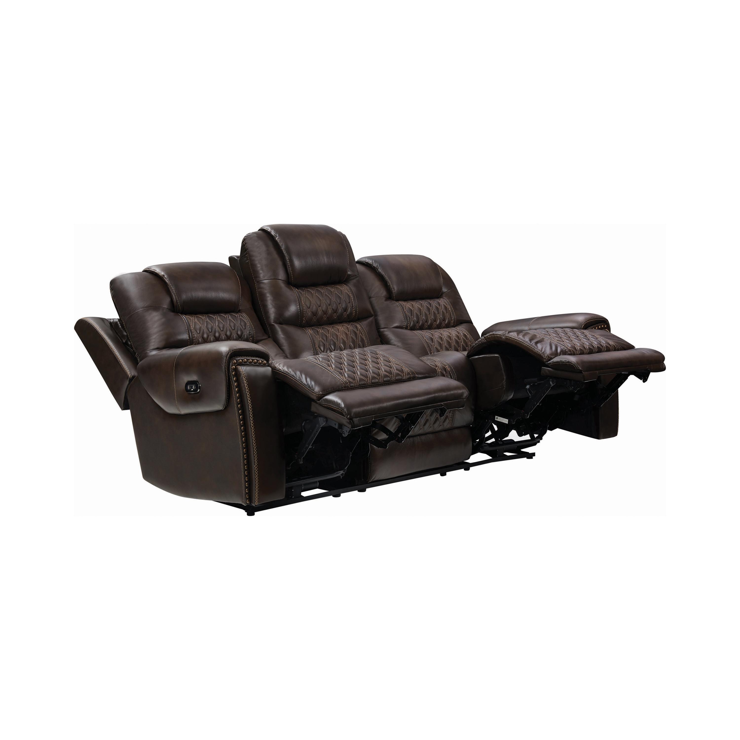 

                    
Coaster 650401PP-S2 North Power Living Room Set Dark Brown Leather Purchase 
