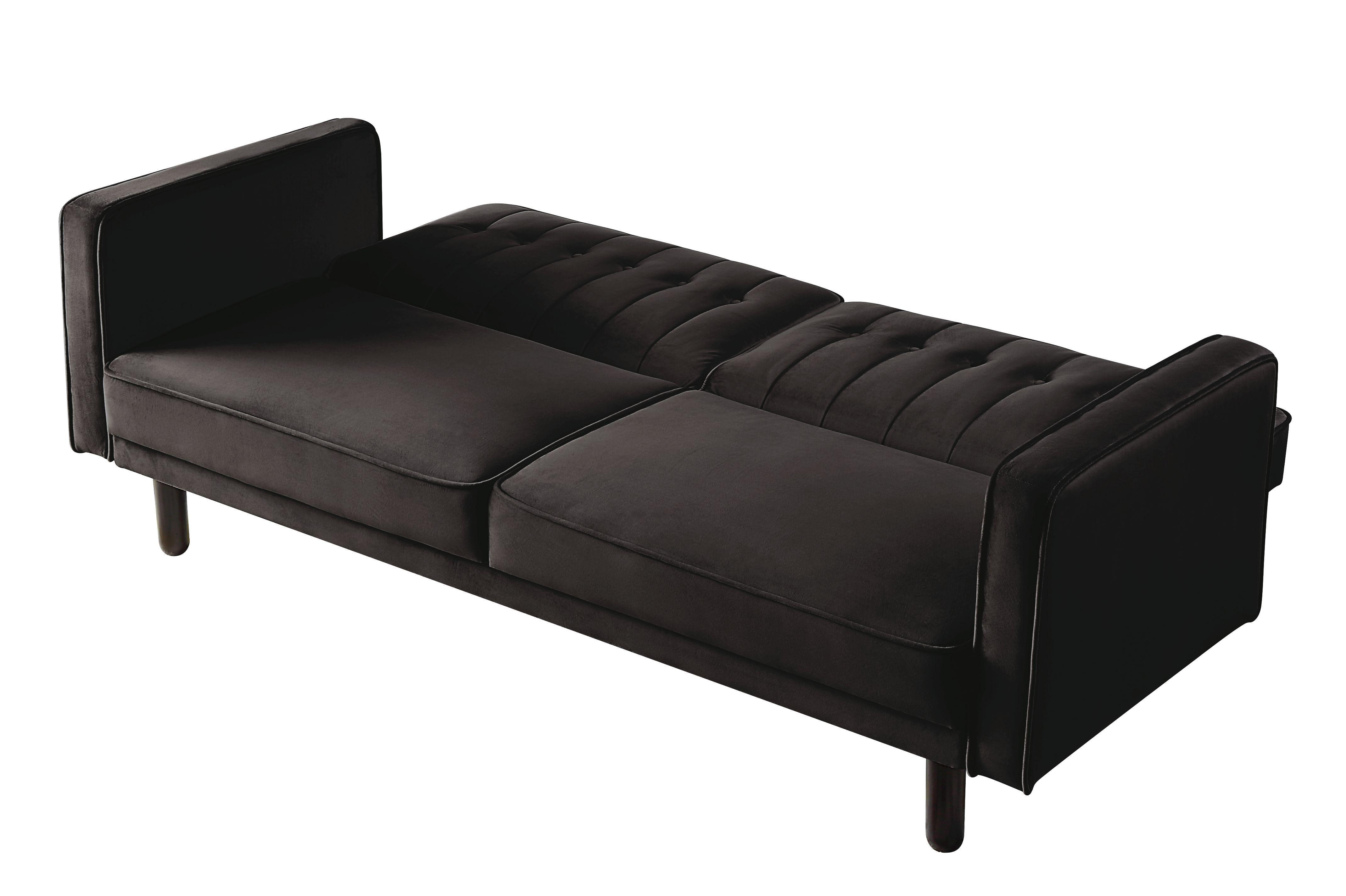 

    
Acme Furniture Qinven Futon sofa Dark Brown LV00086
