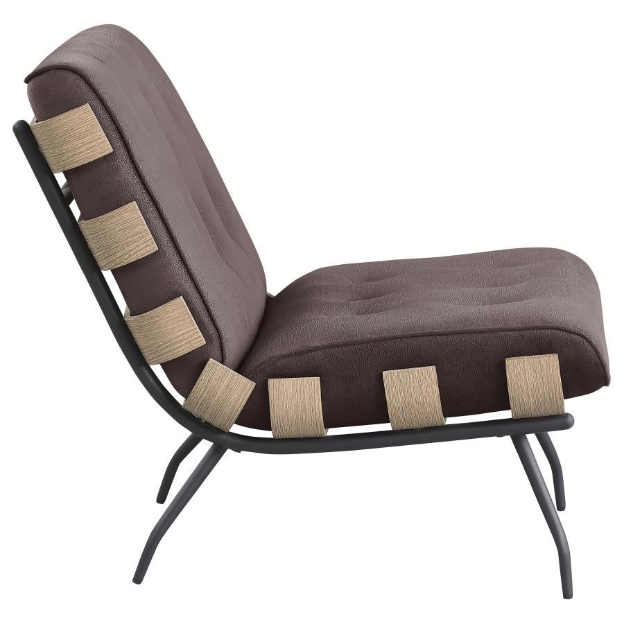 

    
907503-C Modern Dark Brown Wood Armless Accent Chair Coaster Aloma 907503
