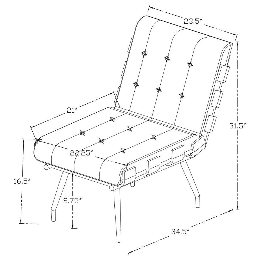 

    
Modern Dark Brown Wood Armless Accent Chair Coaster Aloma 907503
