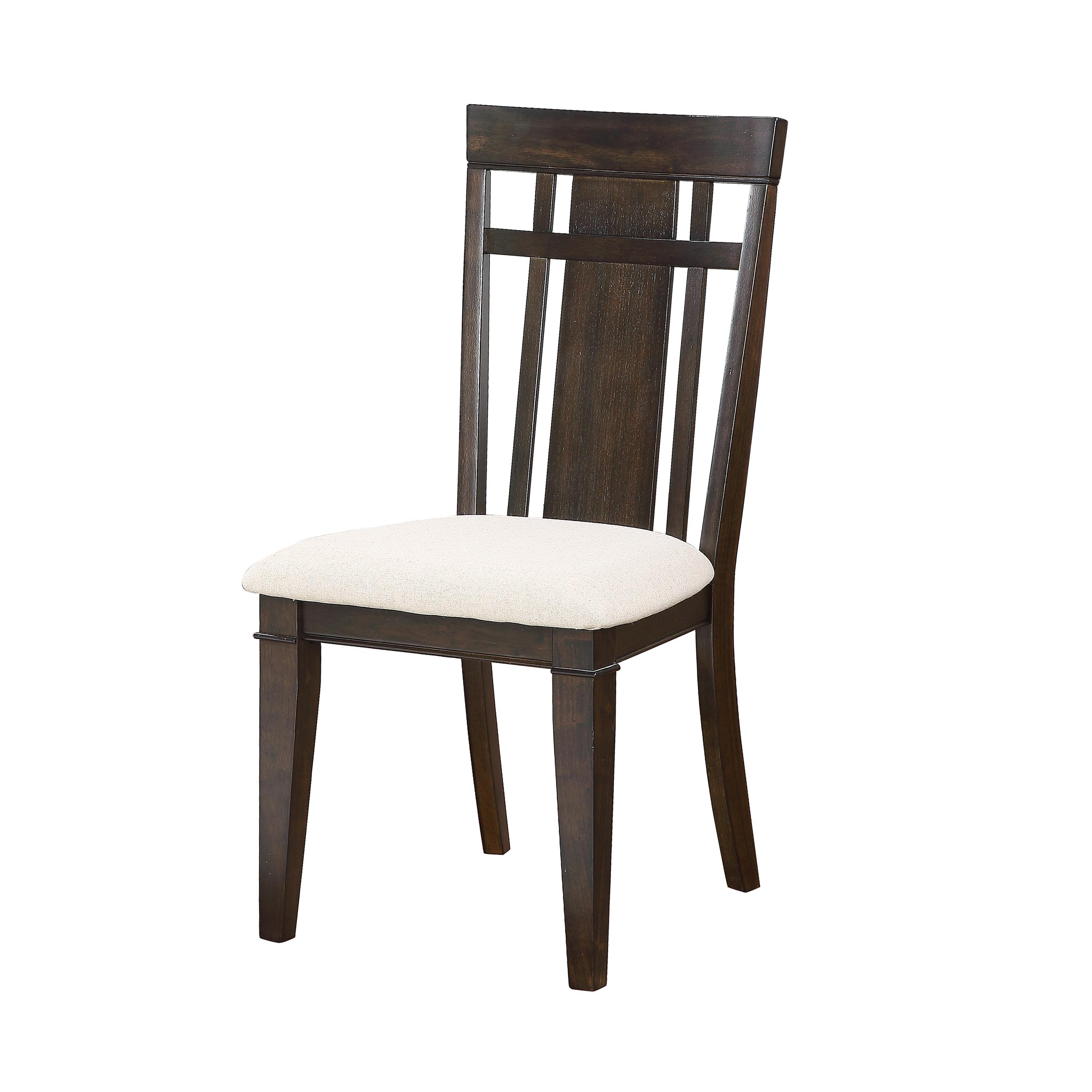 

    
Modern Dark Brown Wood Side Chair Set 2pcs Homelegance 5496S Makah
