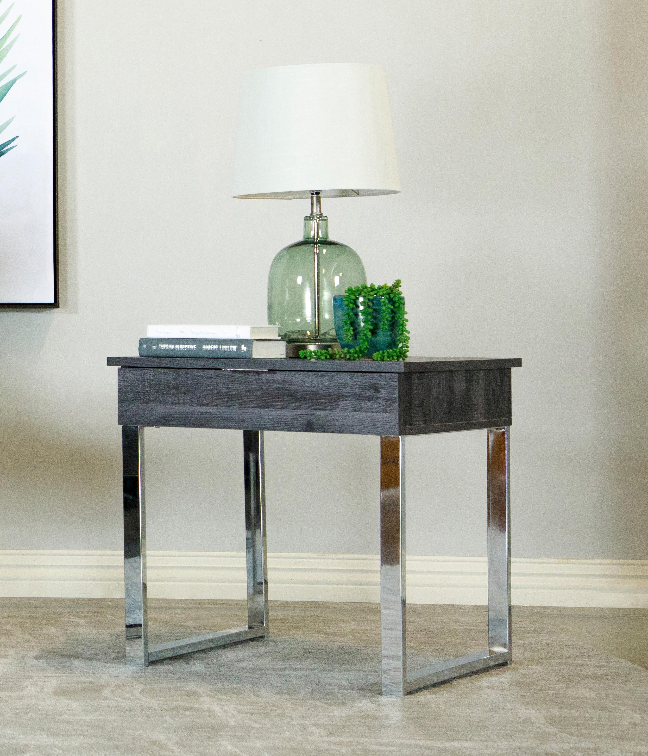 

    
Coaster 723457 End Table Charcoal 723457
