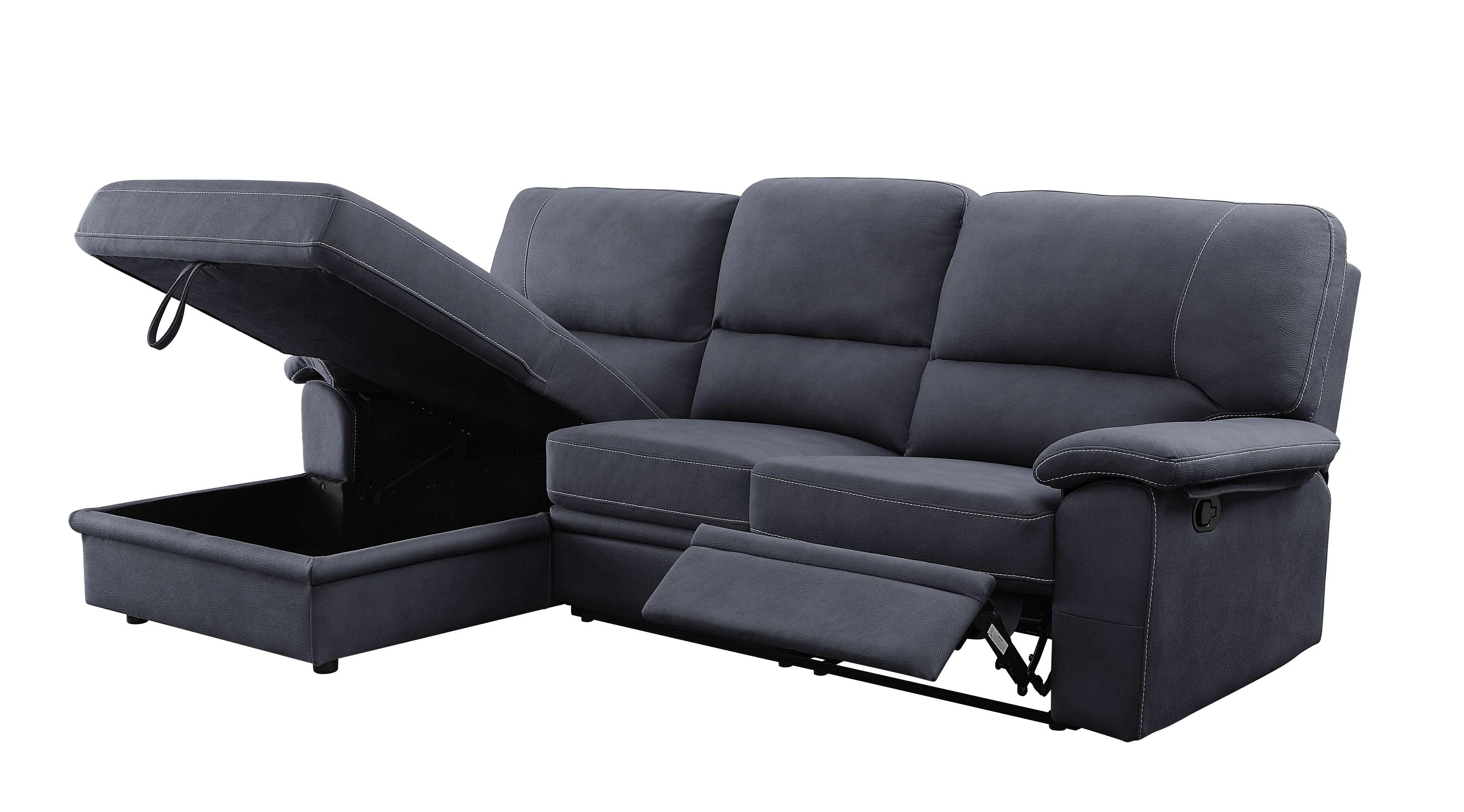 

                    
Acme Furniture Trifora Sectional Sofa Dark Blue Fabric Purchase 
