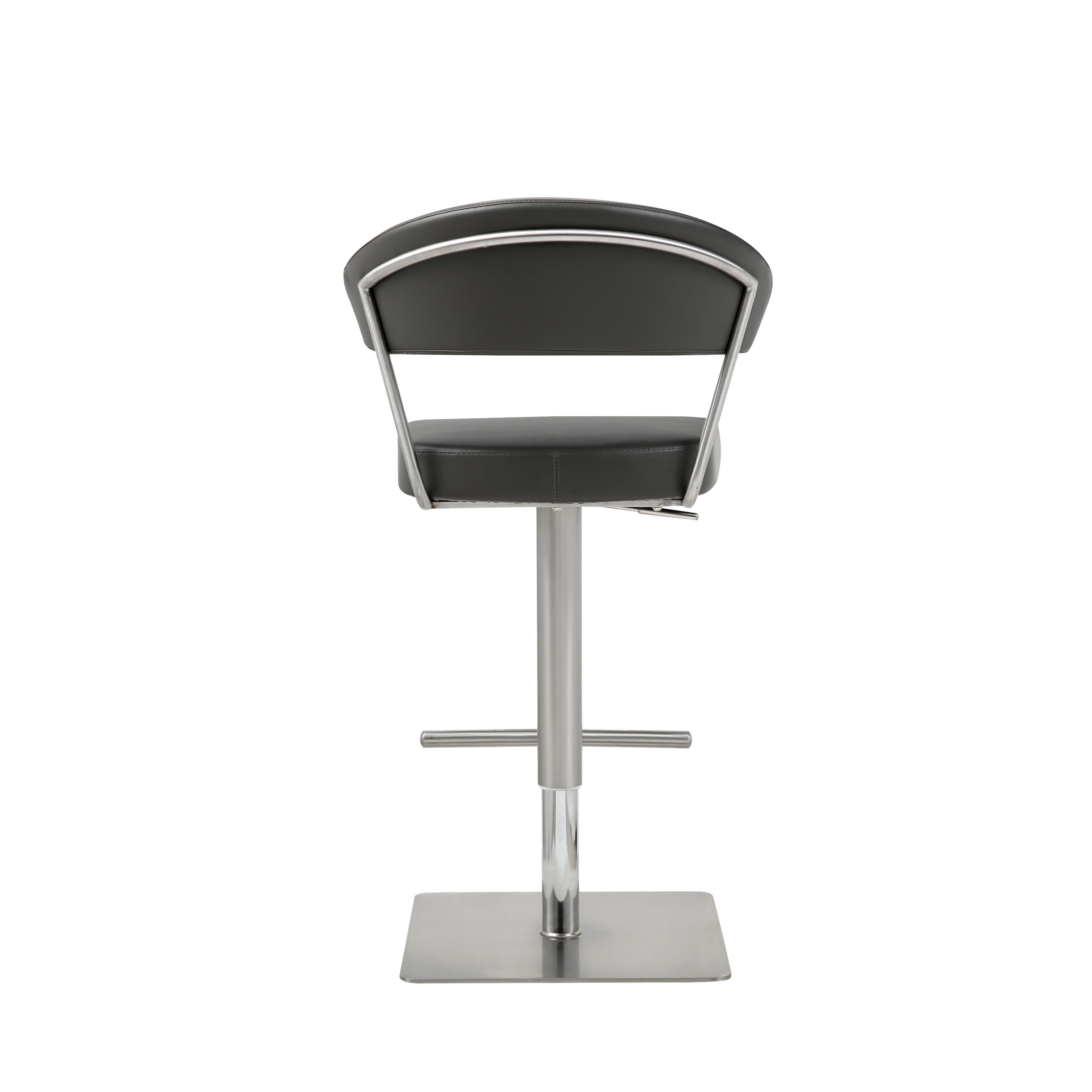 

                    
WhiteLine BS1623P-DGRY Maureen Bar Stool Dark Gray Faux Leather Purchase 
