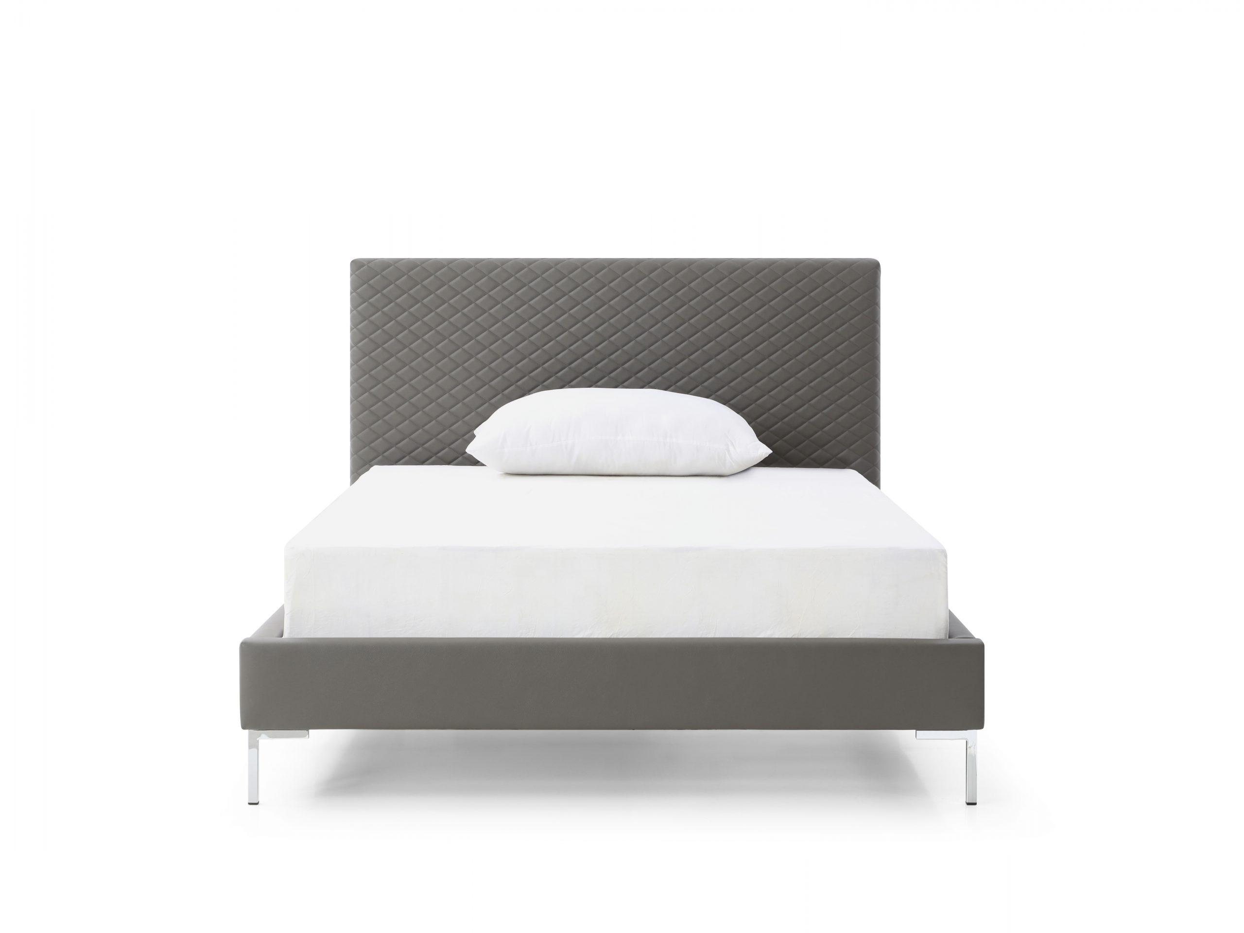 

    
Modern Dark Gray Faux Leather Full Bed WhiteLine BF1689P-DGRY Liz
