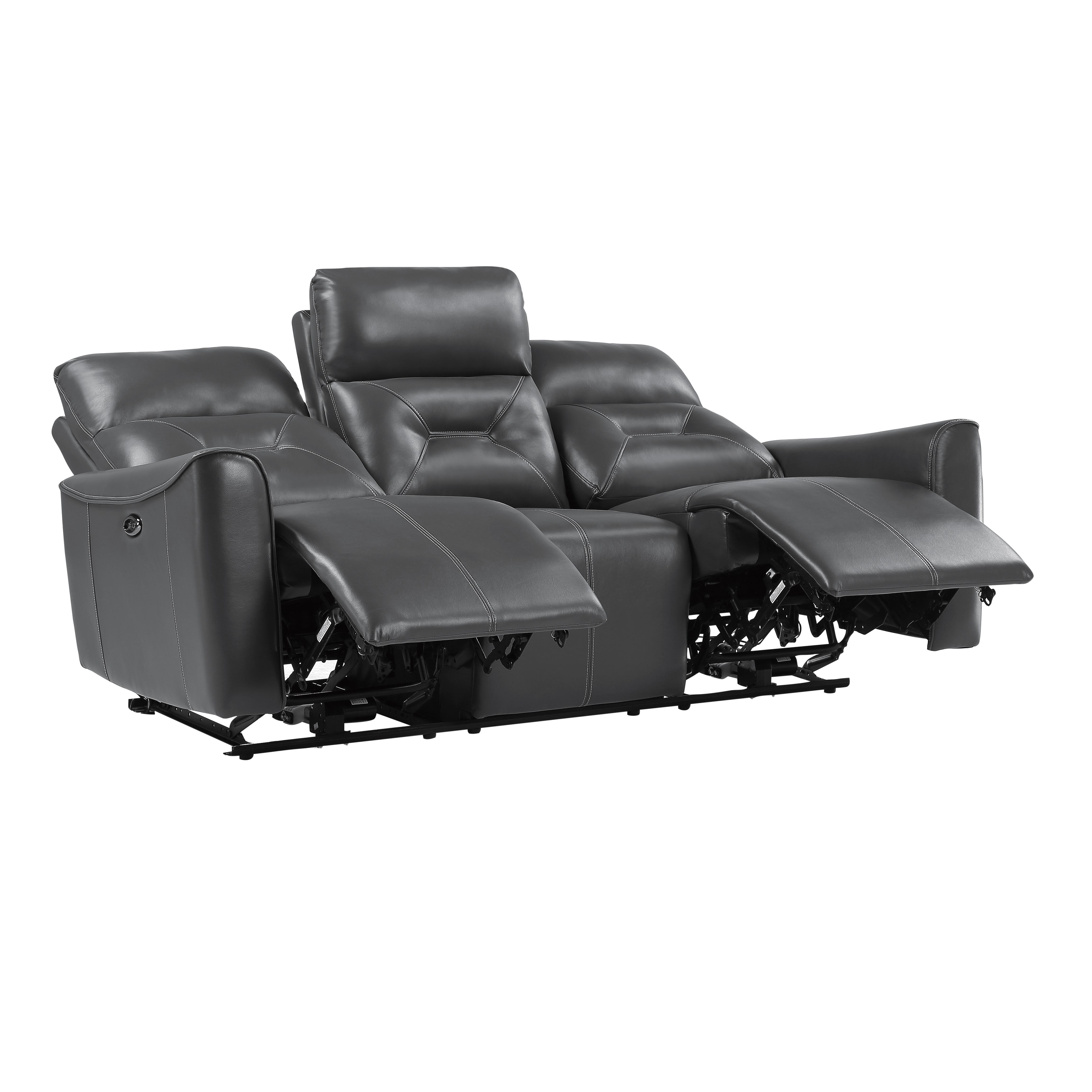 

                    
Homelegance 9446GY-PW-2PC Burwell Power Reclining Set Dark Gray Faux Leather Purchase 
