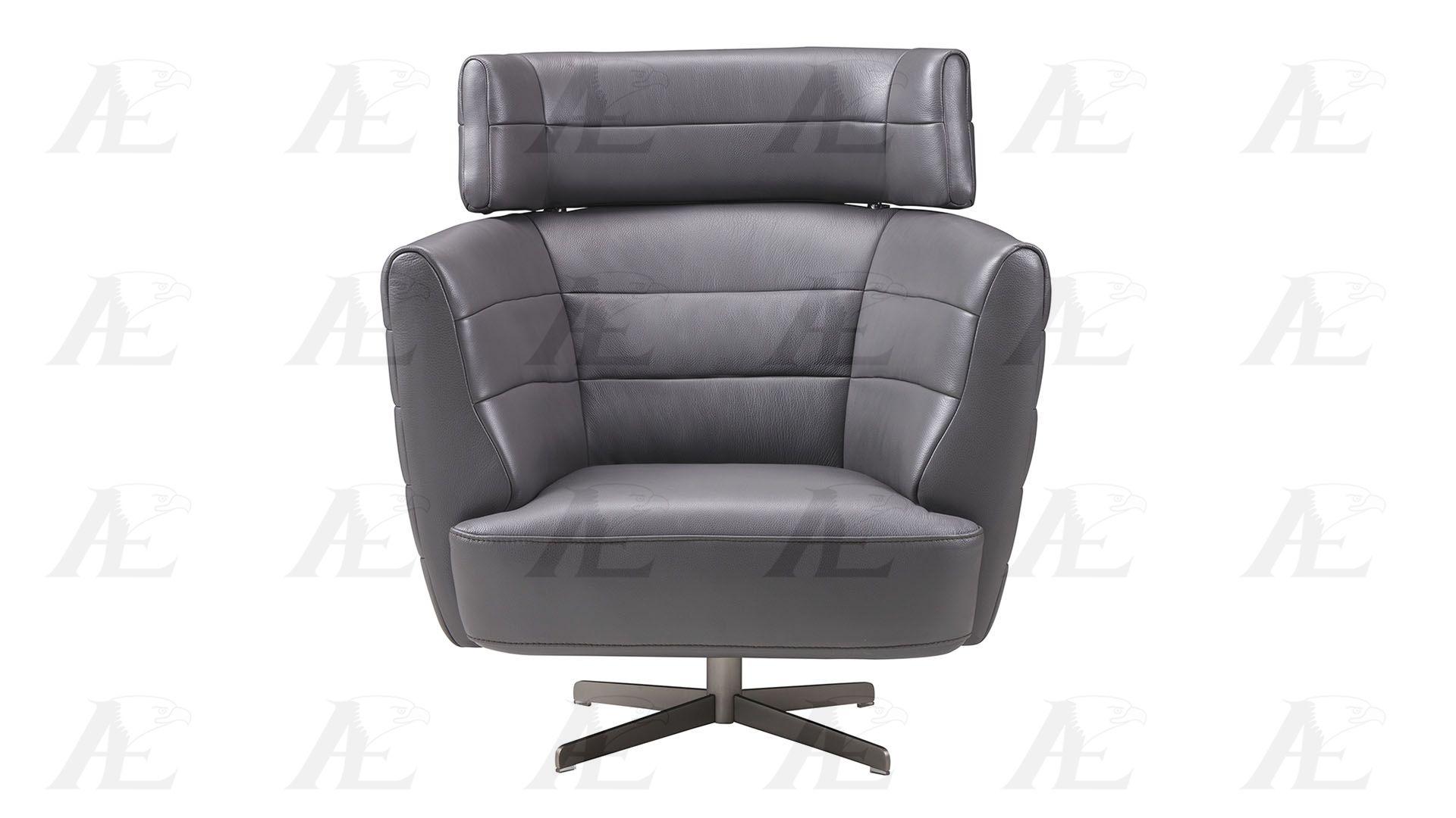 

                    
American Eagle Furniture EK-CH08A-GR Swivel Chair Dark Gray Top grain leather Purchase 
