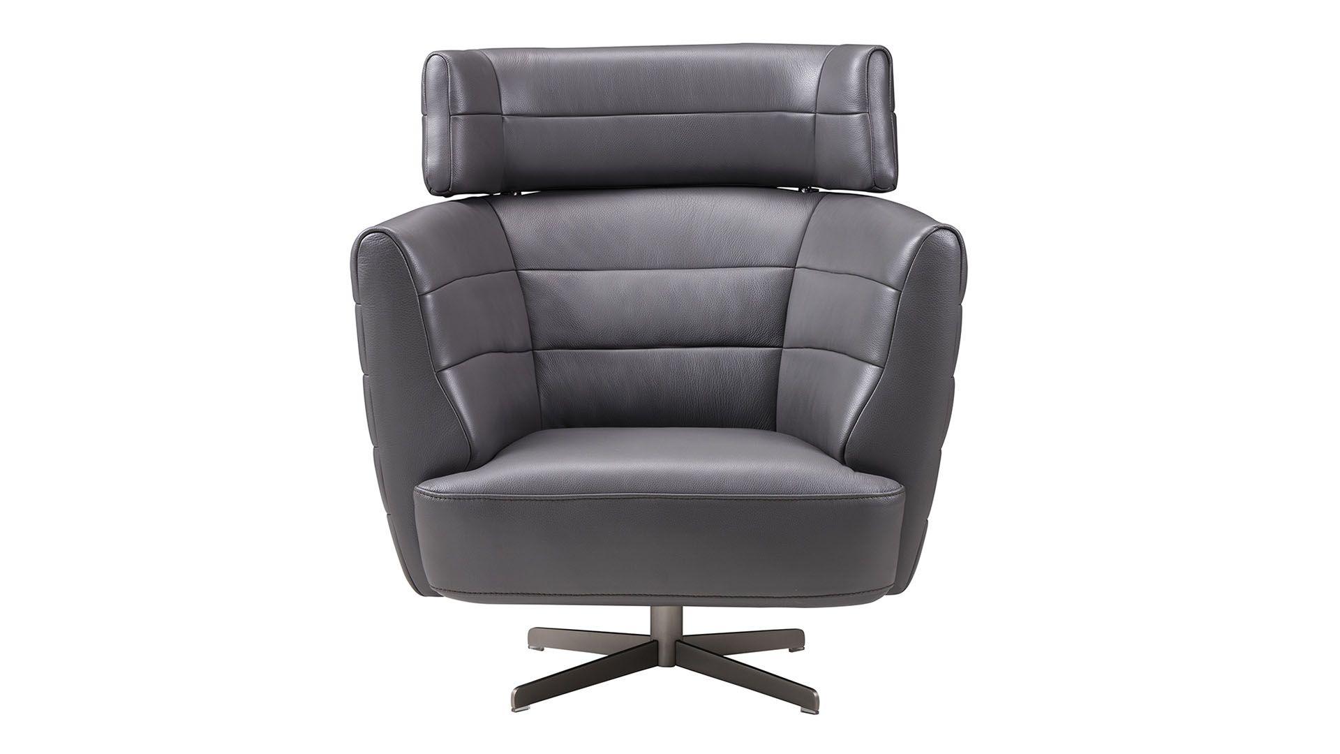 

    
Dark Gray Full Italian Leather Swivel Chair EK-CH08A-GR American Eagle Modern
