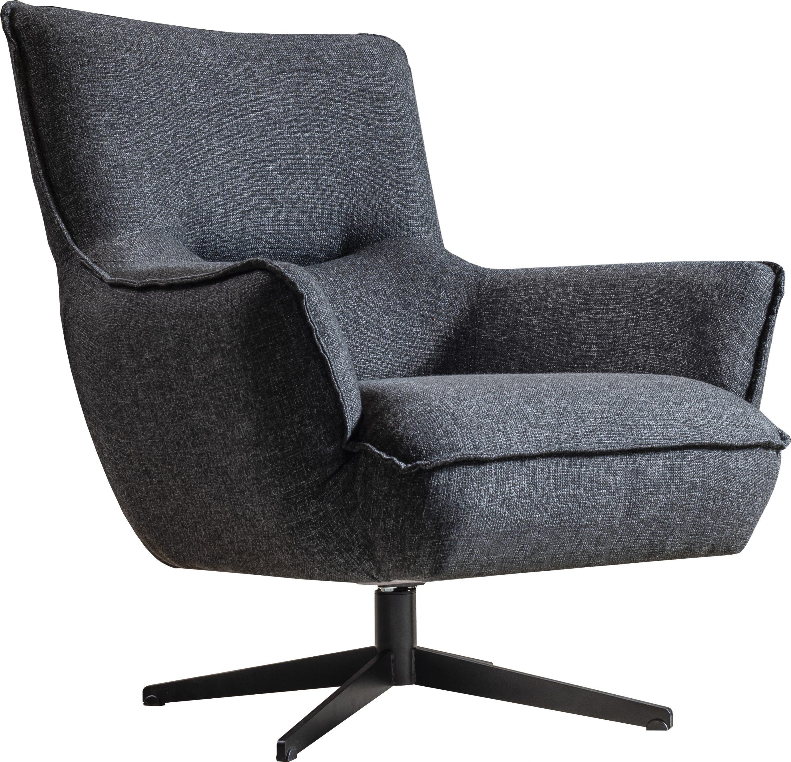 Modern Accent Chair CH1757F-DGRY Fatsa CH1757F-DGRY in Dark Gray Linen