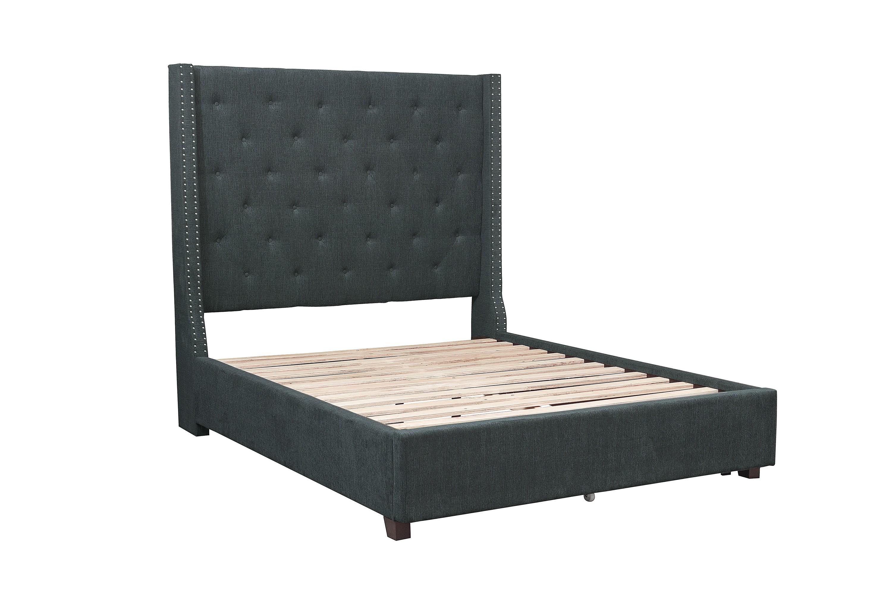 

    
Modern Dark Gray Solid Wood CAL Bed Homelegance 5877KGY-1CK* Fairborn
