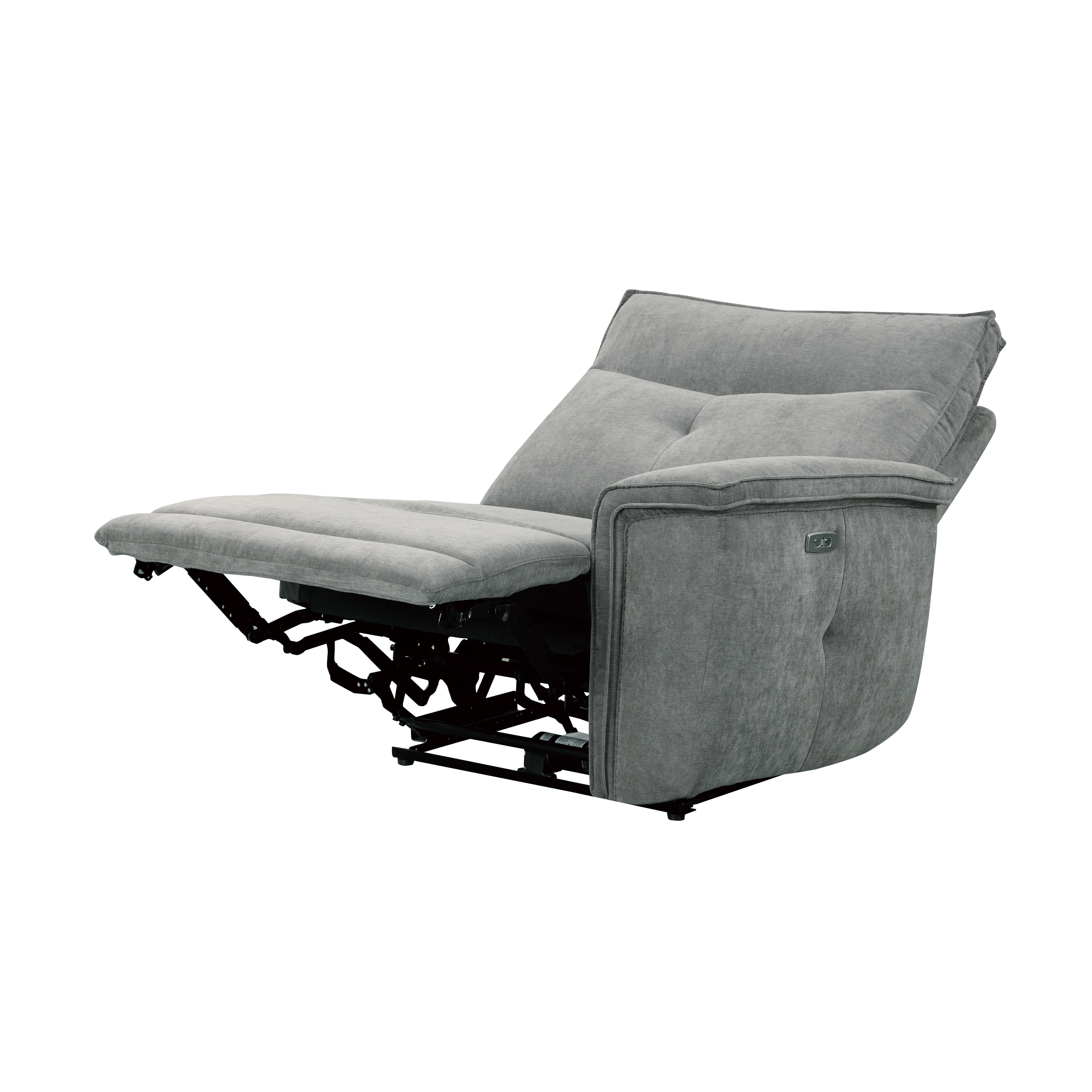 

    
 Photo  Modern Dark Gray Textured 3-Piece Power Reclining Sofa Homelegance 9509DG Tesoro
