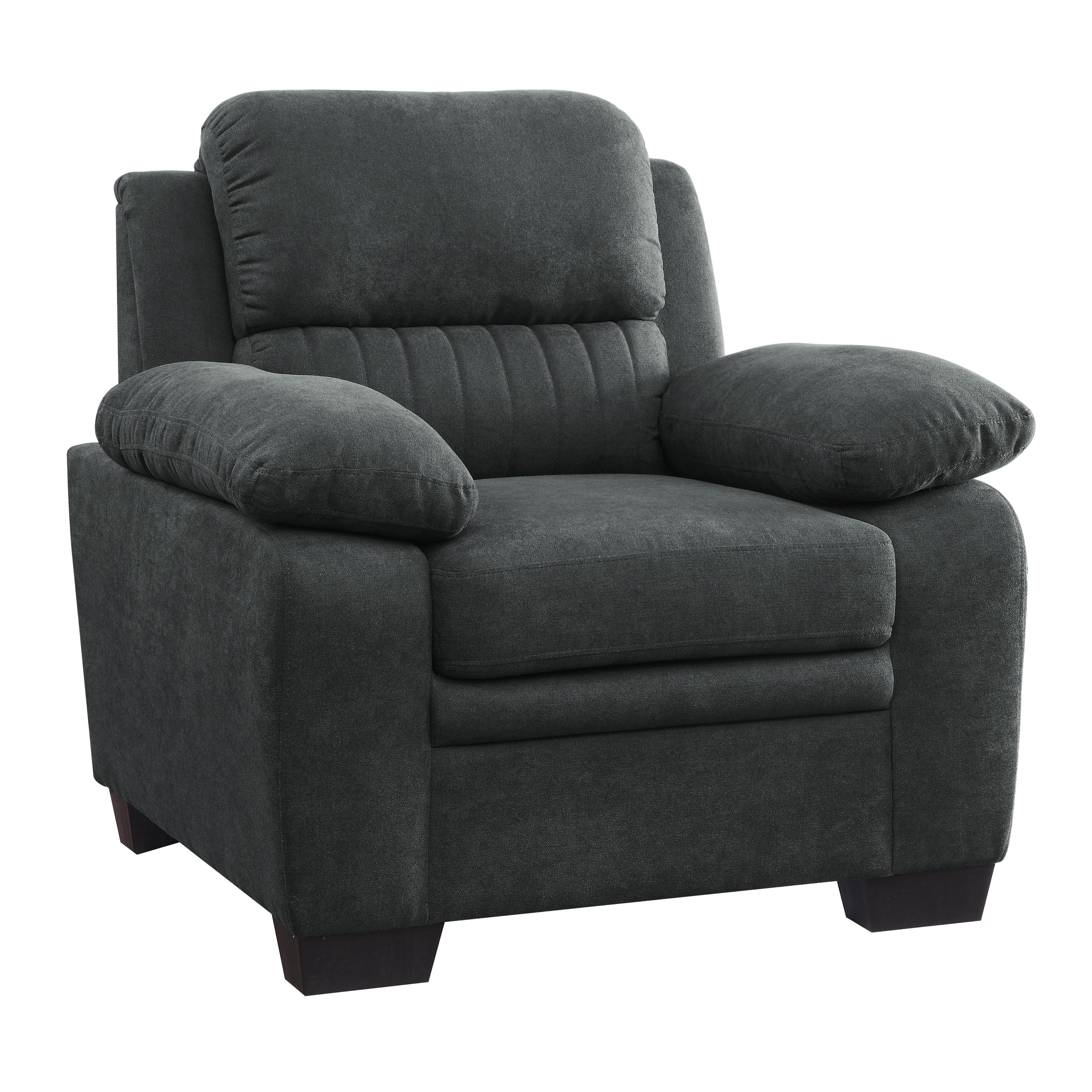 

    
Modern Dark Gray Textured Arm Chair Homelegance 9333DG-1 Holleman
