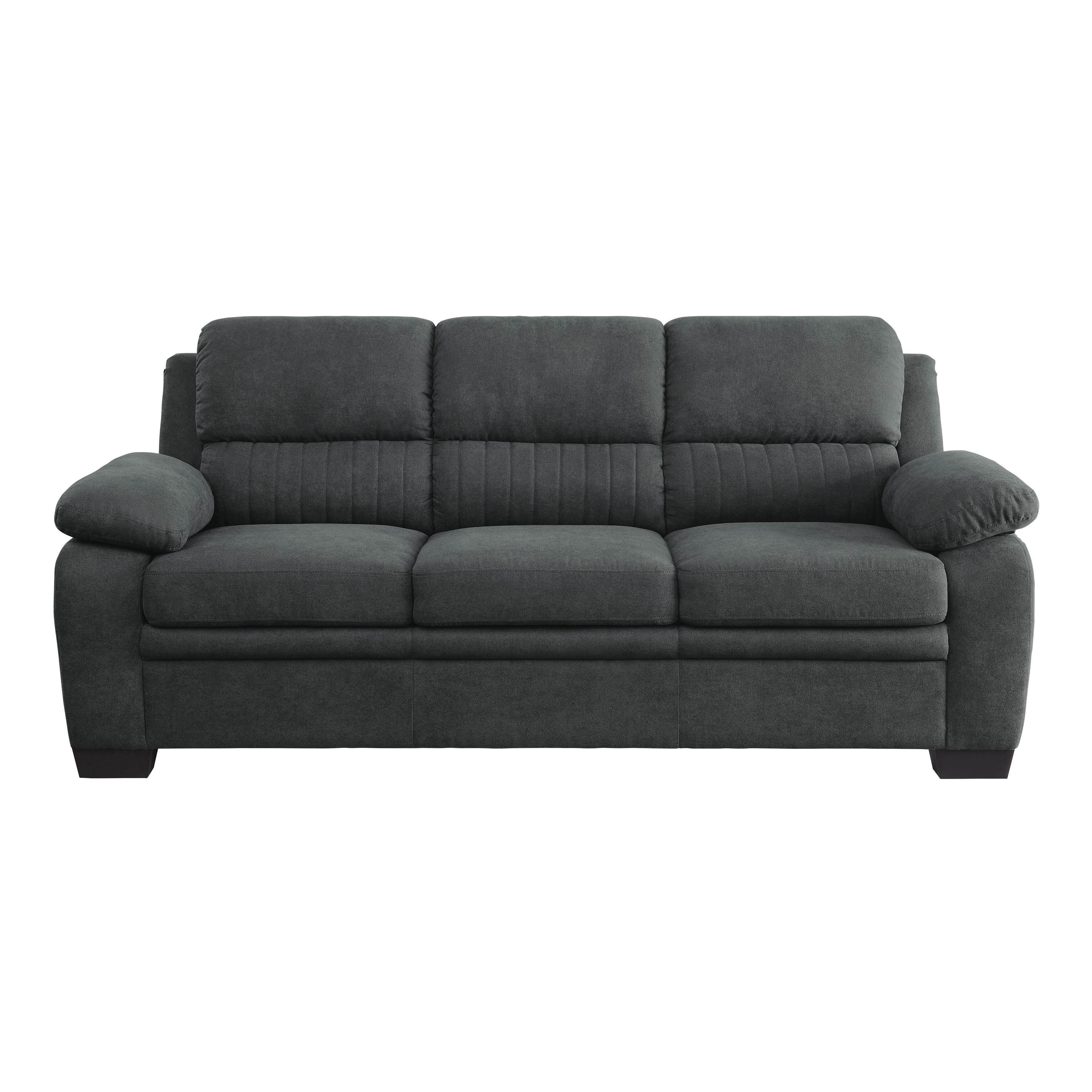

    
Modern Dark Gray Textured Sofa Homelegance 9333DG-3 Holleman
