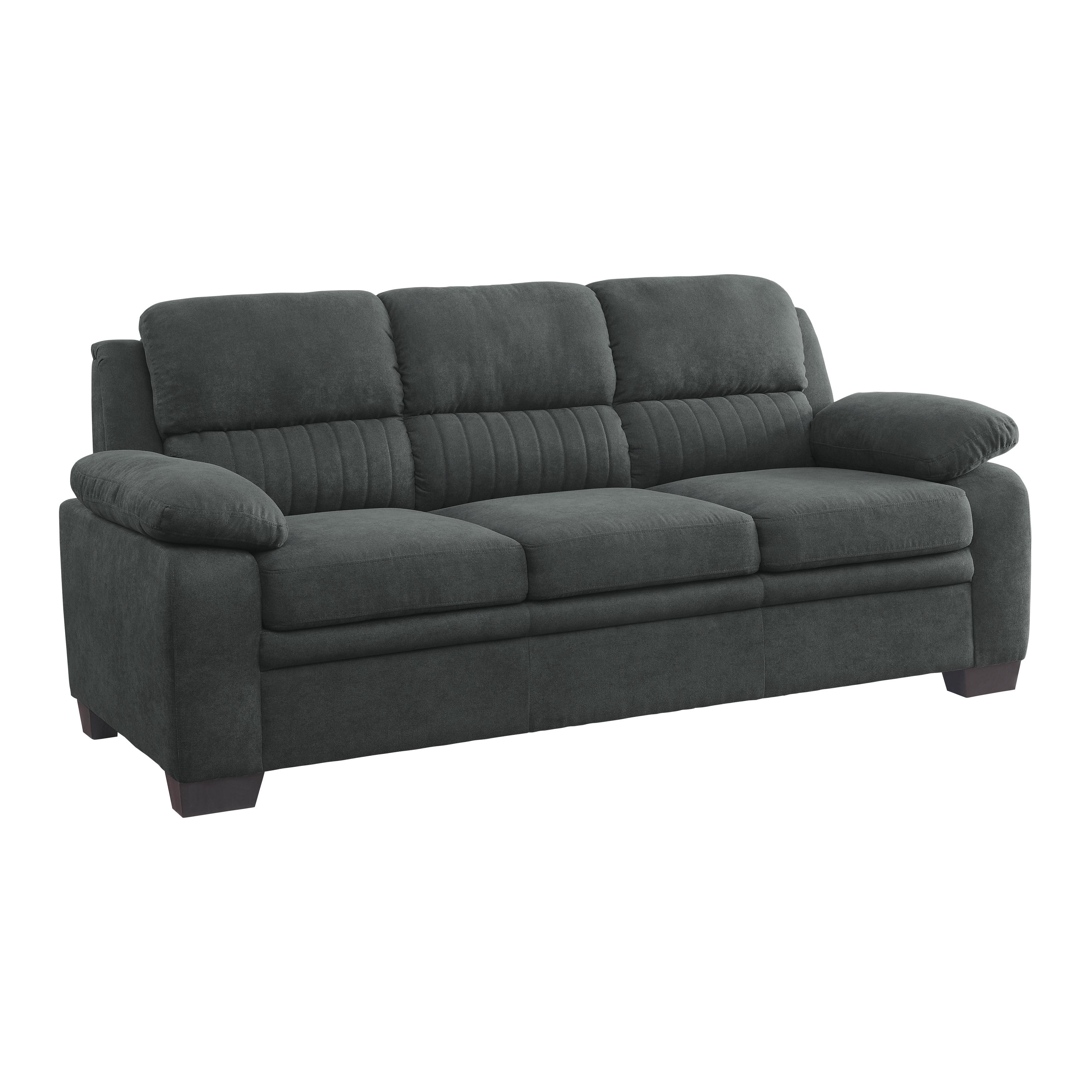 

    
Modern Dark Gray Textured Sofa Homelegance 9333DG-3 Holleman
