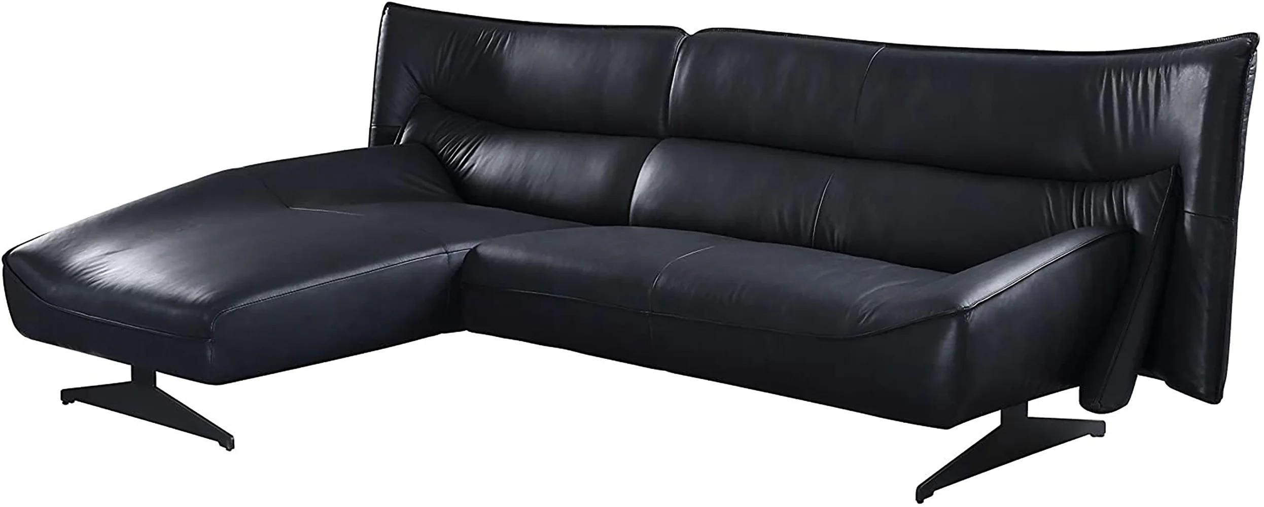 

    
Modern Dark Gray Top Grain Leather Sectional Sofa by Acme Maeko 55060-2PC
