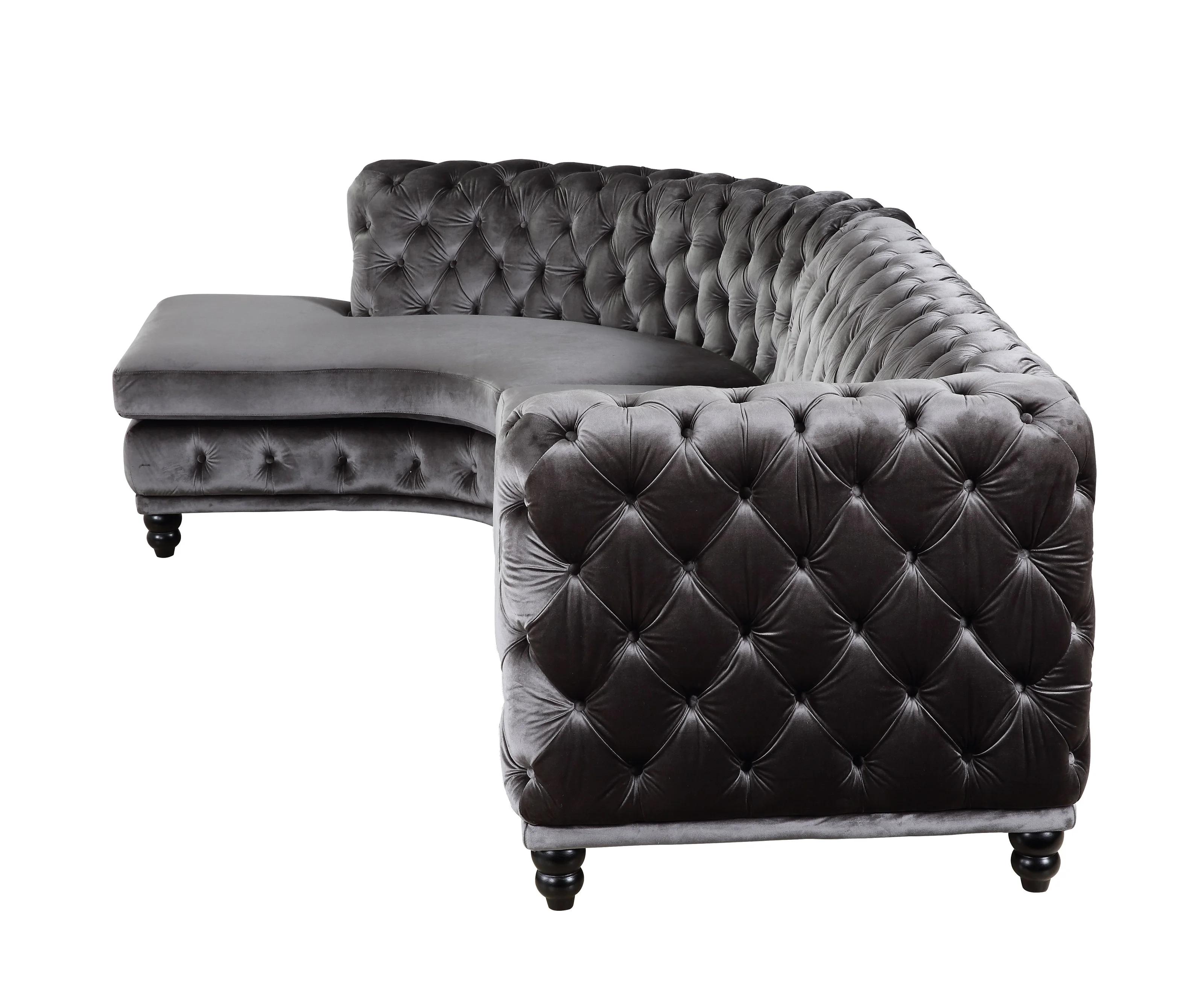 

                    
Acme Furniture Ninagold Sectional Sofa Dark Gray Velvet Purchase 
