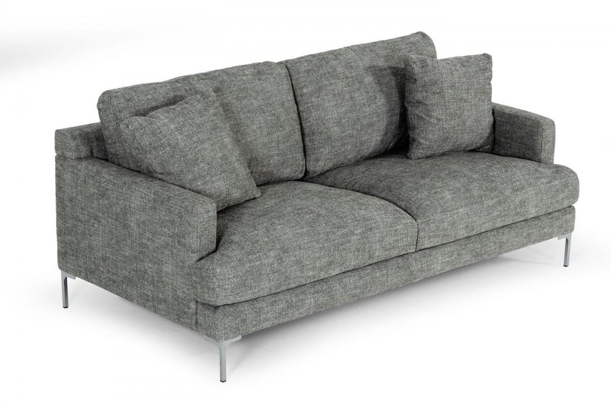 Modern Sofa Janina VGKKKF1032-DRKGRY-3 in Gray Fabric