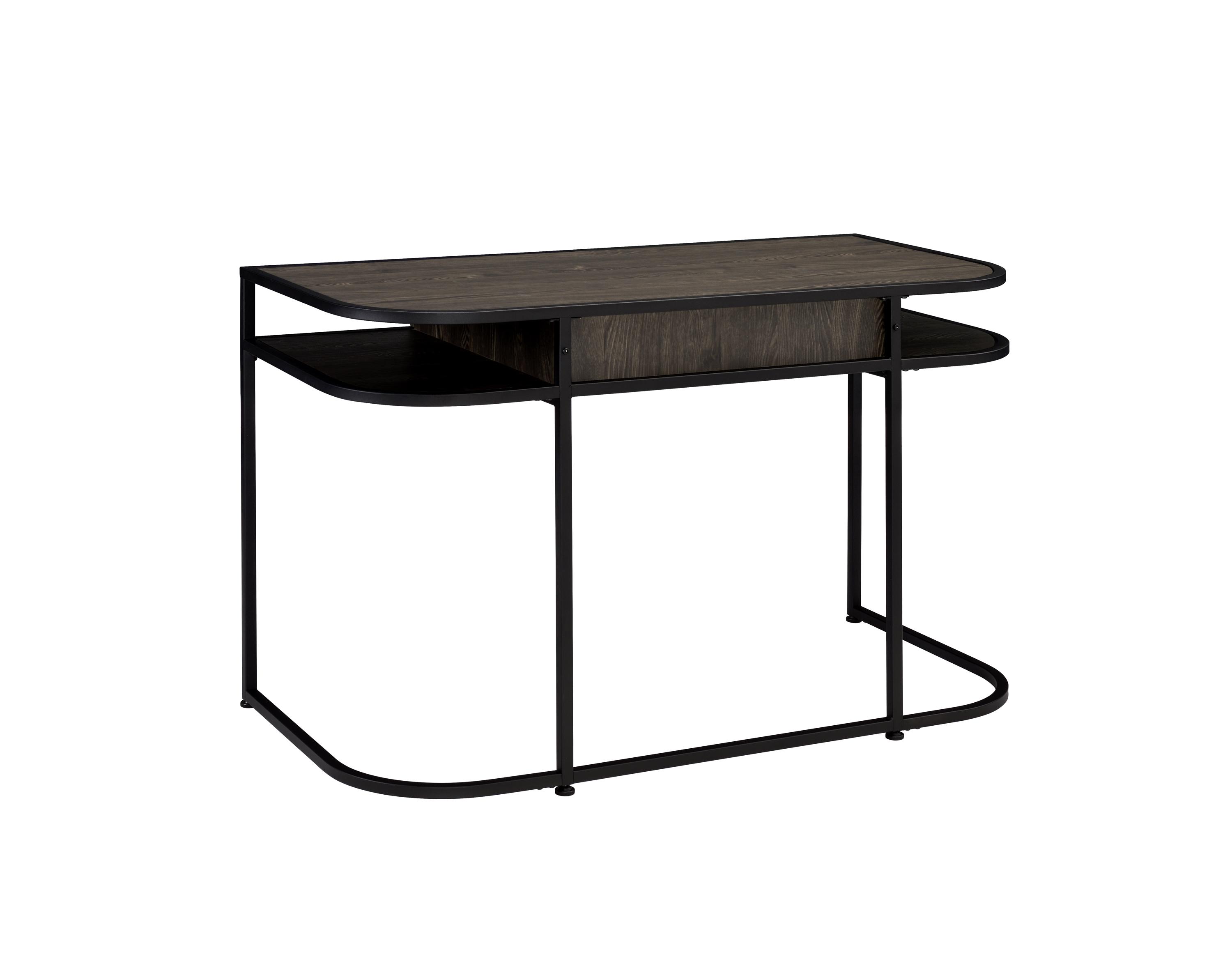 

    
803411-S2 Modern Dark Oak Steel & Wood Writing Desk Set 2pcs Coaster 803411-S2 Ember
