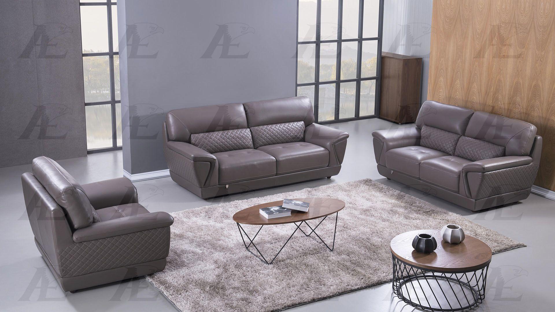 

                    
Buy Dark Tan Italian Leather Sofa Set 2Pcs EK099-DT American Eagle Modern
