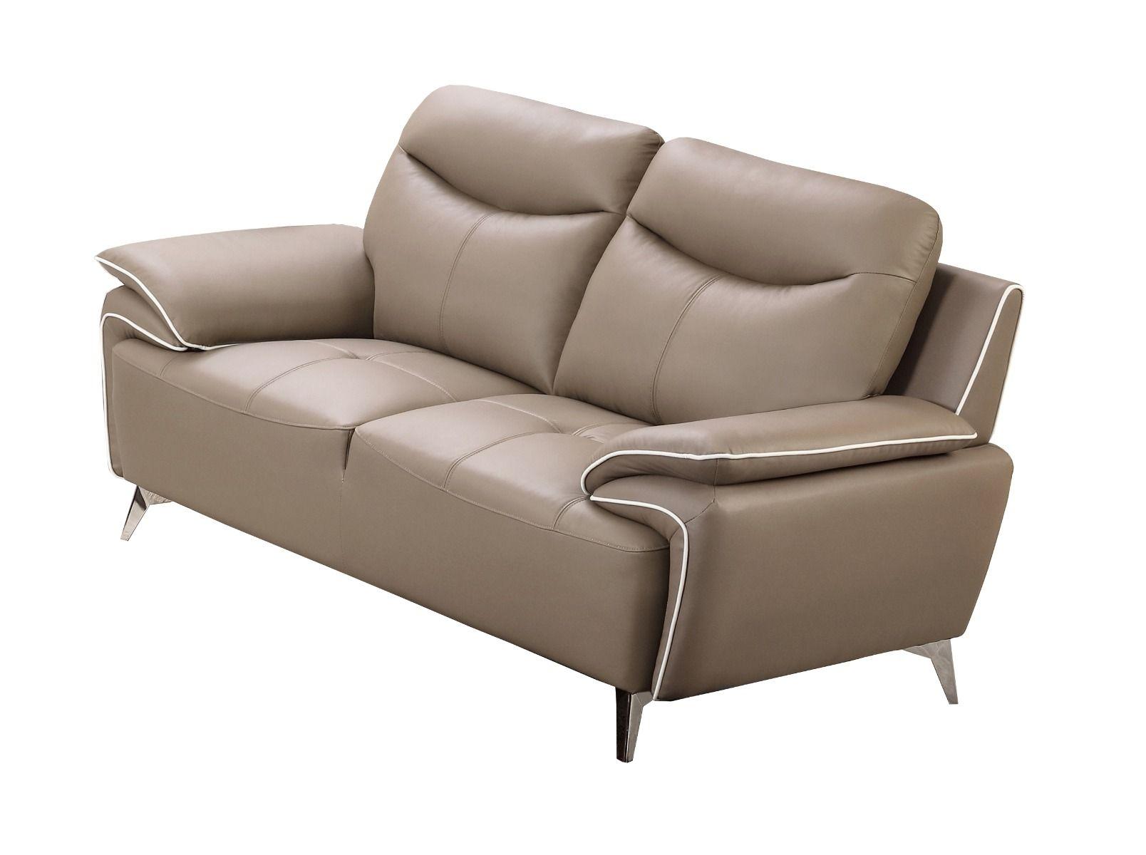 

    
Modern Dark Tan Leather Sofa American Eagle EK531-DT
