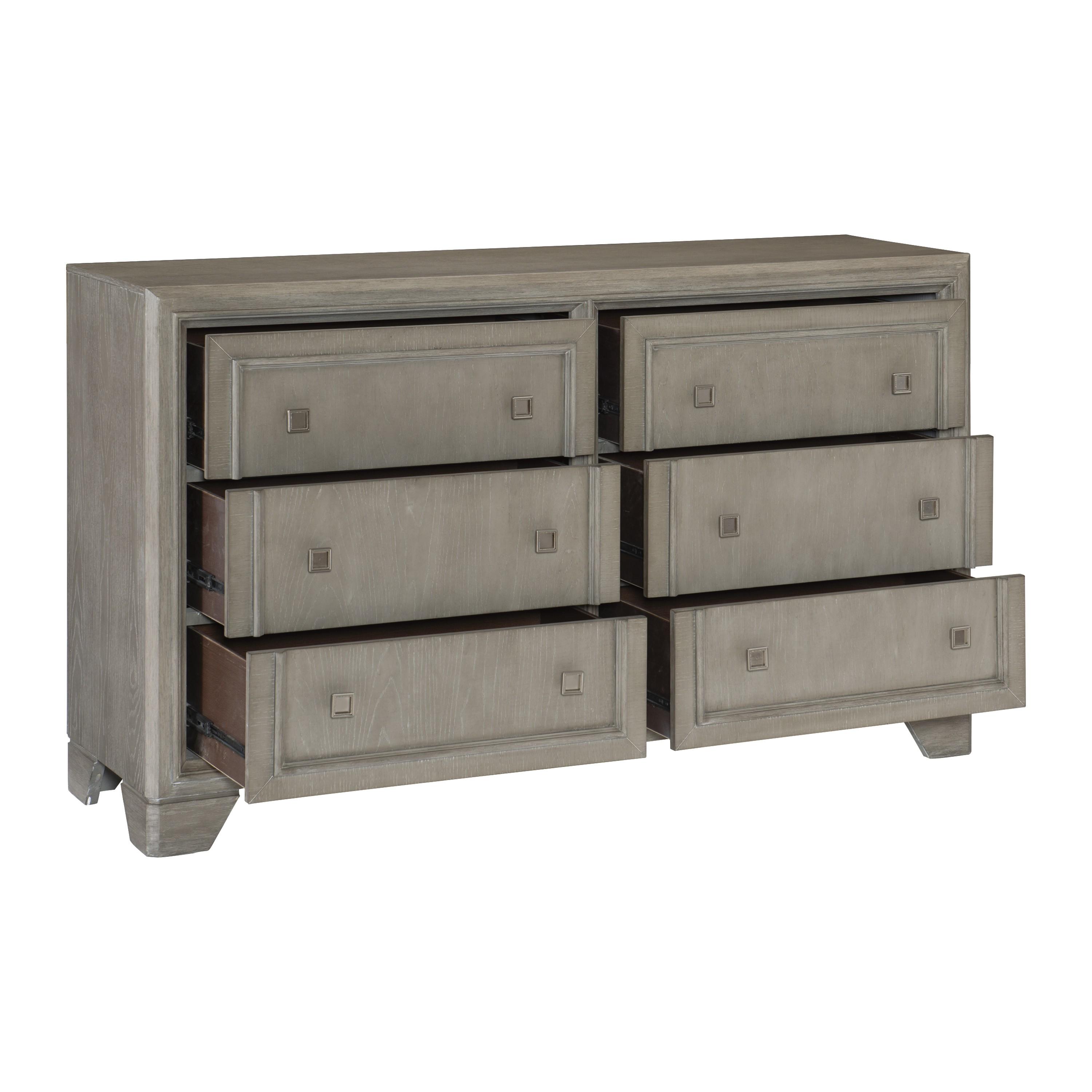 

    
Modern Driftwood Gray Wood Dresser Homelegance 1546-5 Colchester
