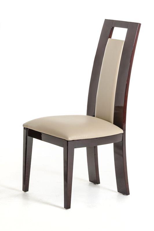 

    
Modern Ebony and Taupe Dining Chairs Set by VIG Modrest Douglas
