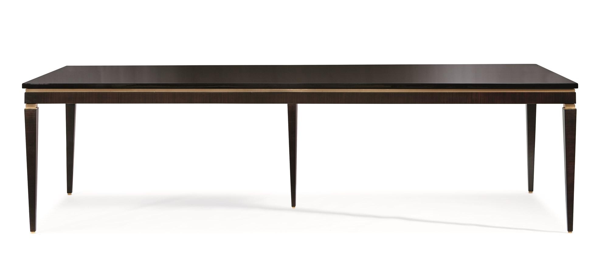 

    
Modern Ebony W/ Urban Brass Accents THE LIFESTYLE DINING TABLE by Caracole
