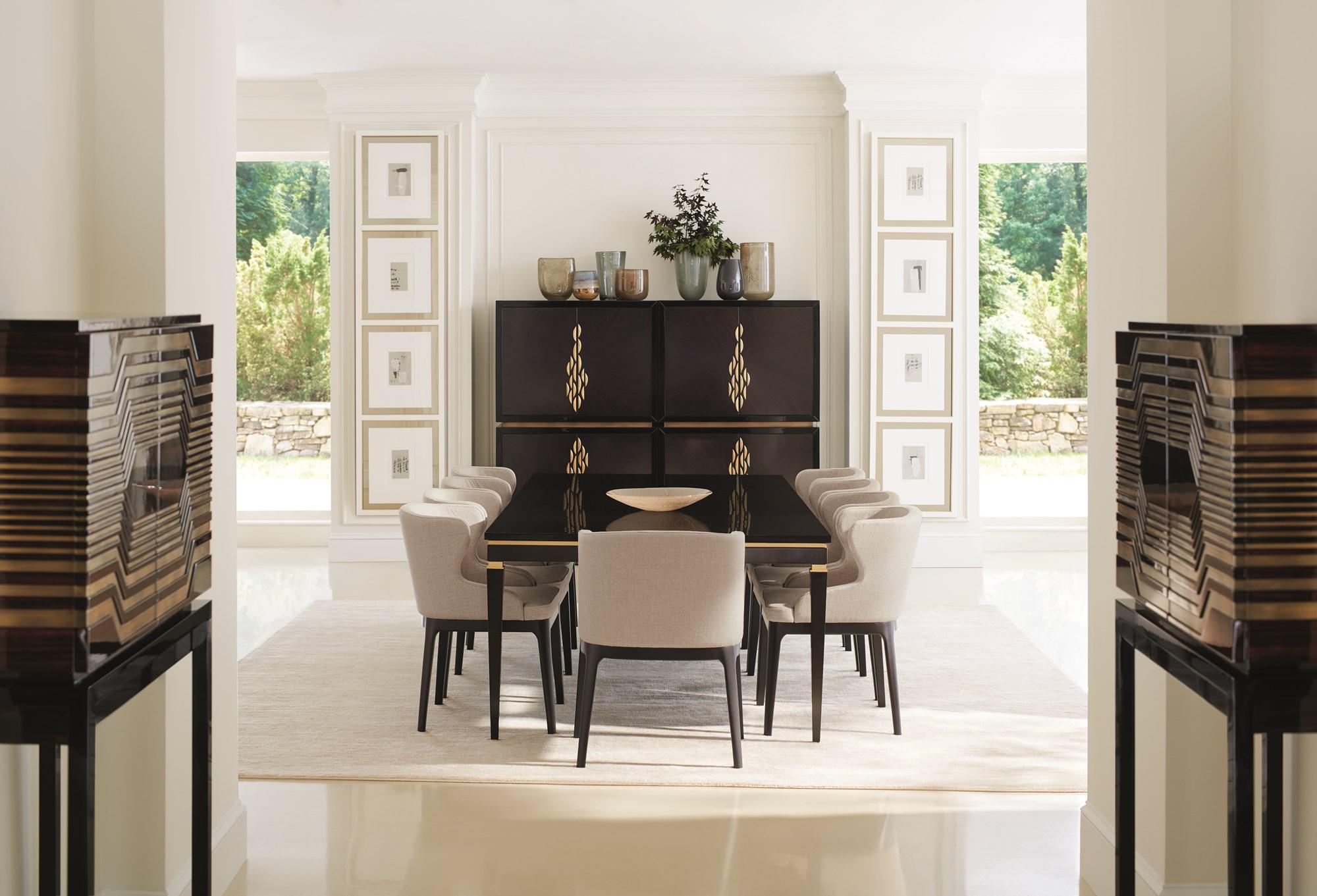 

        
Caracole THE LIFESTYLE DINING TABLE Dining Table Ebony  662896023398
